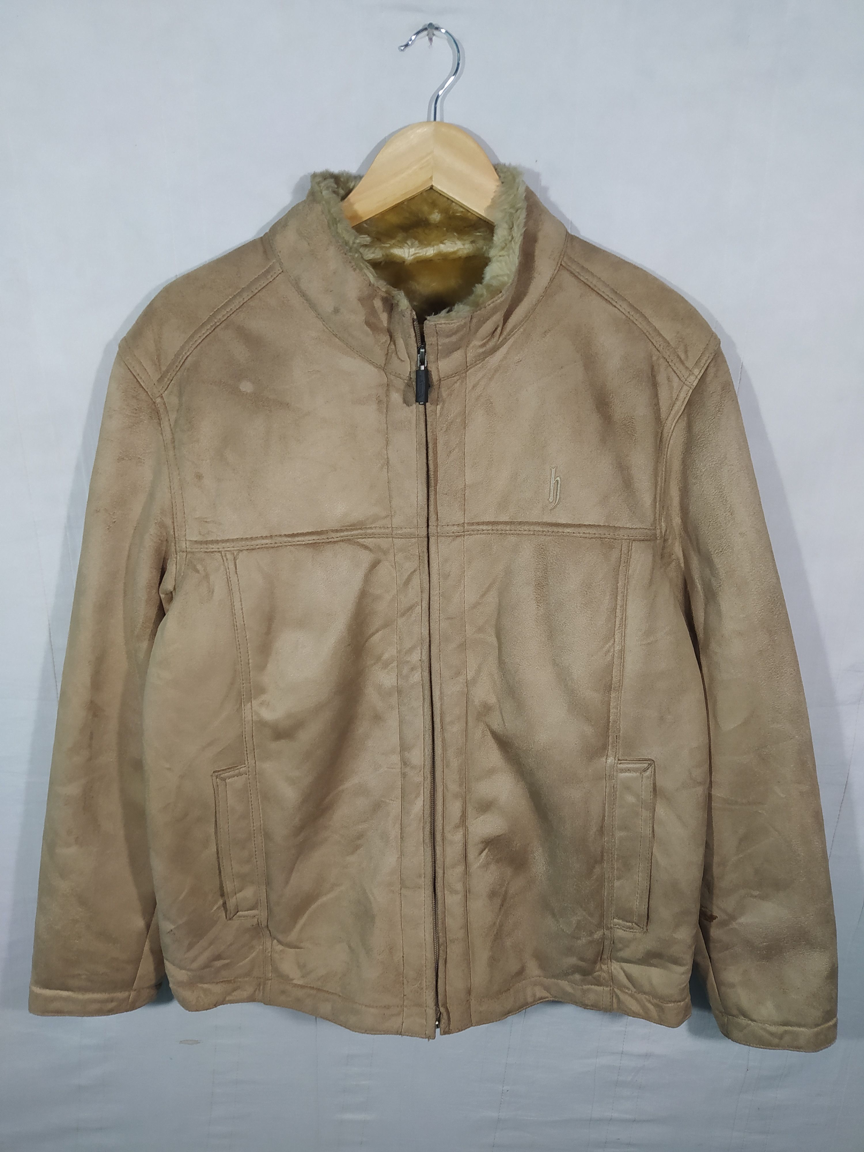 Japanese Brand × Vintage Vintage dj honda Moleskin fur faux suede jacket Size US S / EU 44-46 / 1 - 3 Thumbnail