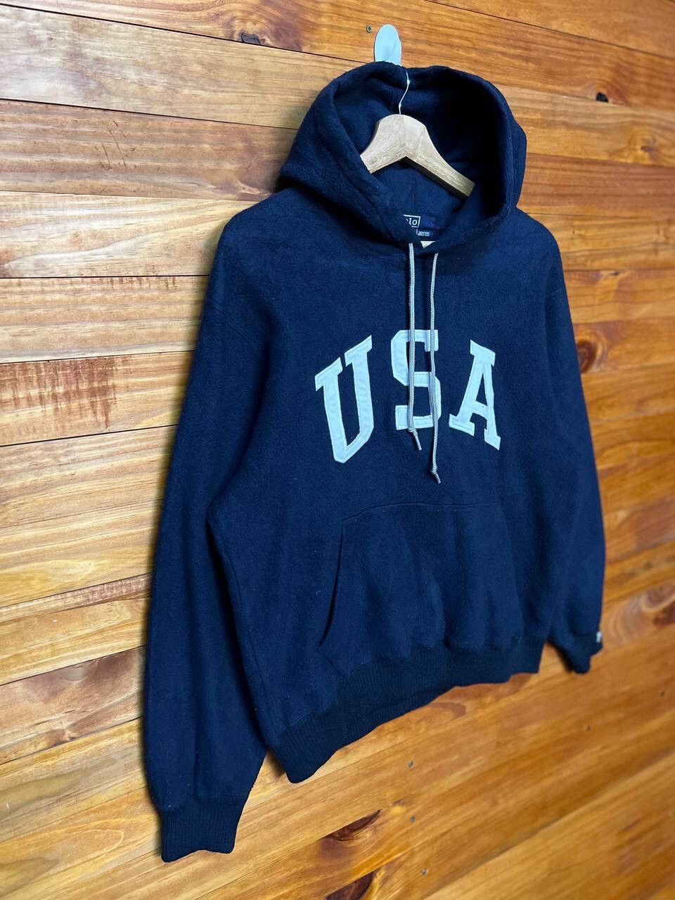 Polo Ralph Lauren POLO RALPH LAURENT USA EMBROIDERY FLEEC HOODIE Size US M / EU 48-50 / 2 - 2 Thumbnail