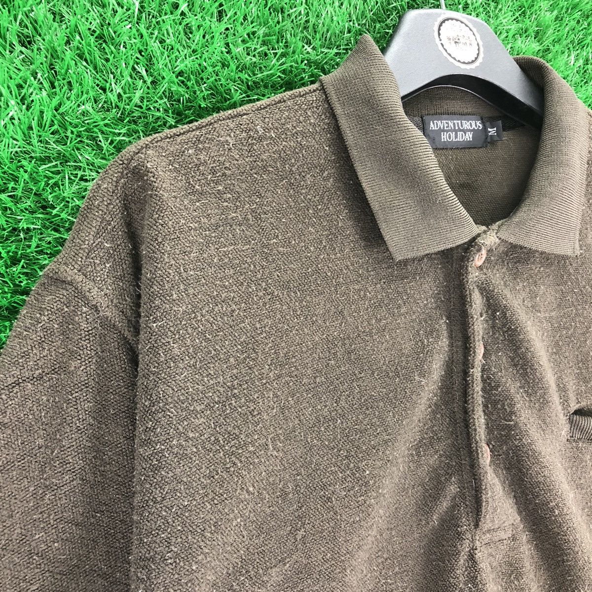 Japanese Brand Vintage Polo Shirt Single Pocket by Adventurous Holiday Size US M / EU 48-50 / 2 - 2 Thumbnail