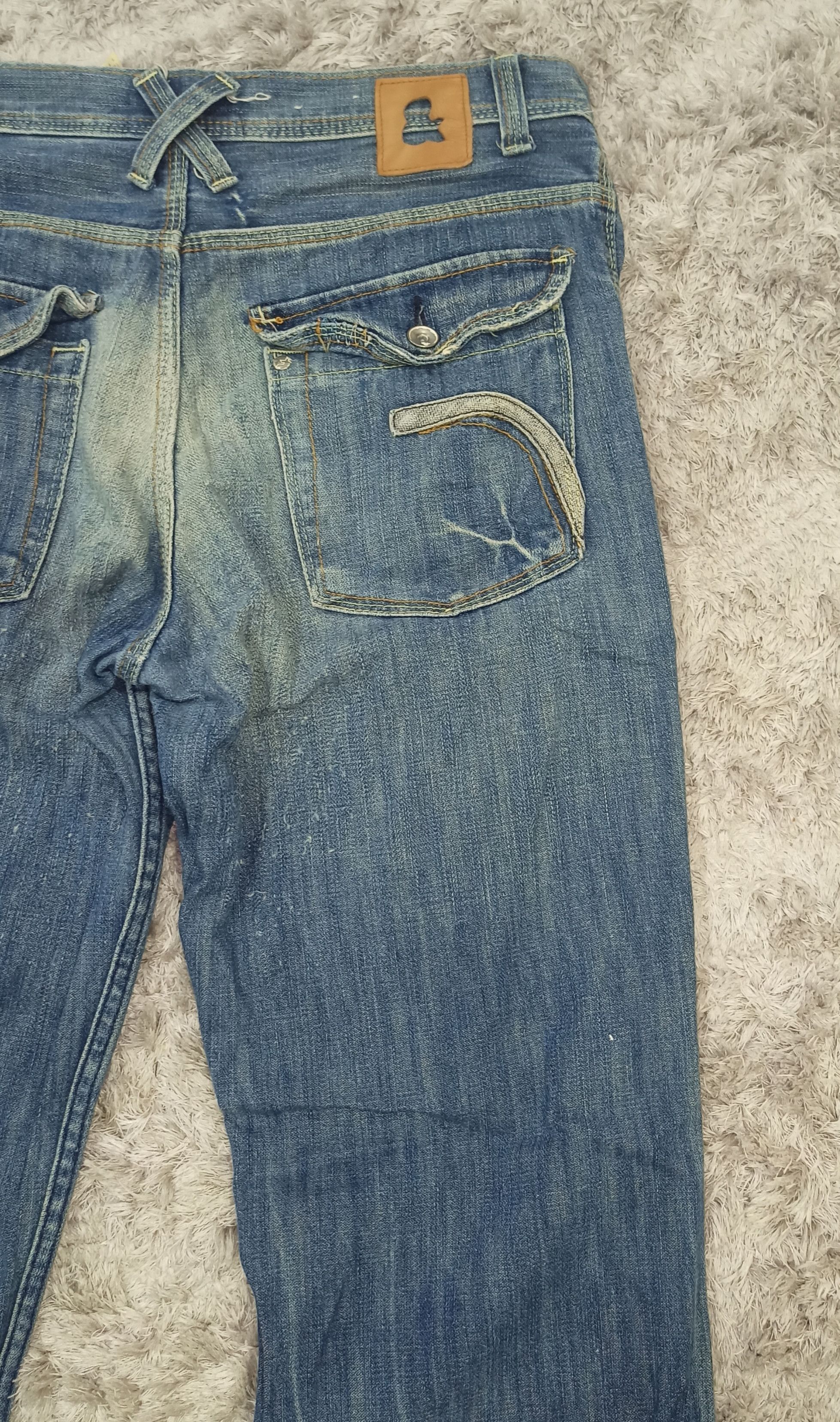 H&M Flare Jeans H&M X LAD Faded Blue Denim Size US 33 - 11 Thumbnail