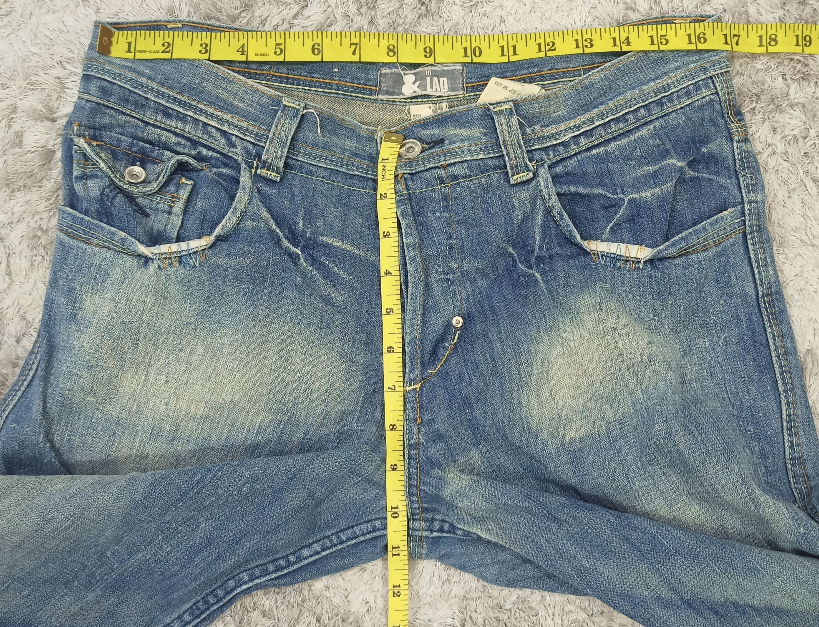 H&M Flare Jeans H&M X LAD Faded Blue Denim Size US 33 - 19 Thumbnail