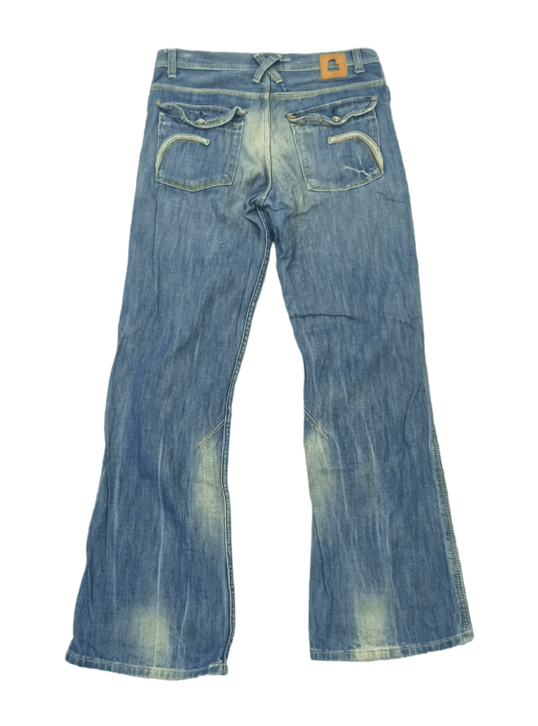 H&M Flare Jeans H&M X LAD Faded Blue Denim Size US 33 - 2 Thumbnail