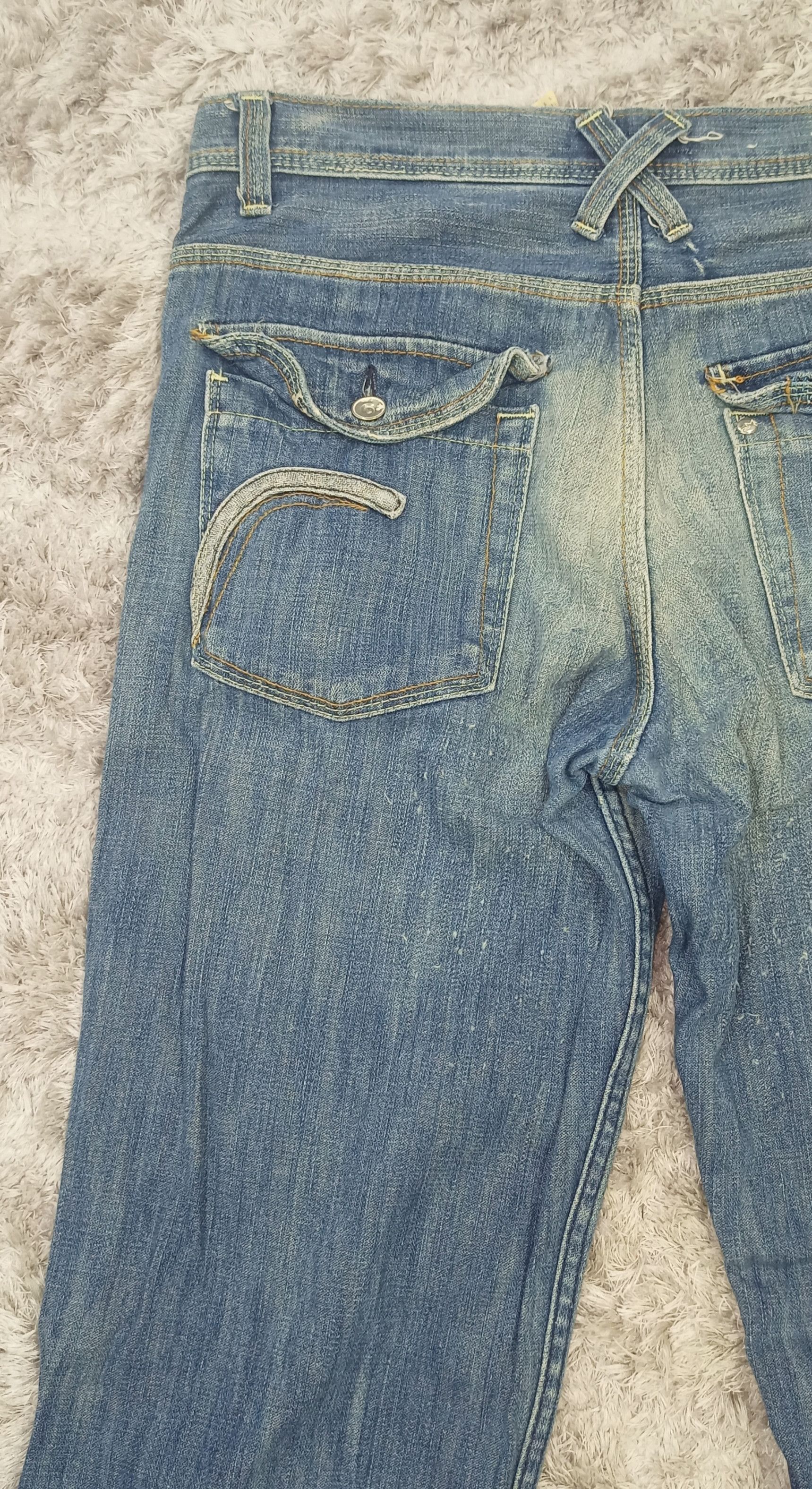 H&M Flare Jeans H&M X LAD Faded Blue Denim Size US 33 - 13 Thumbnail