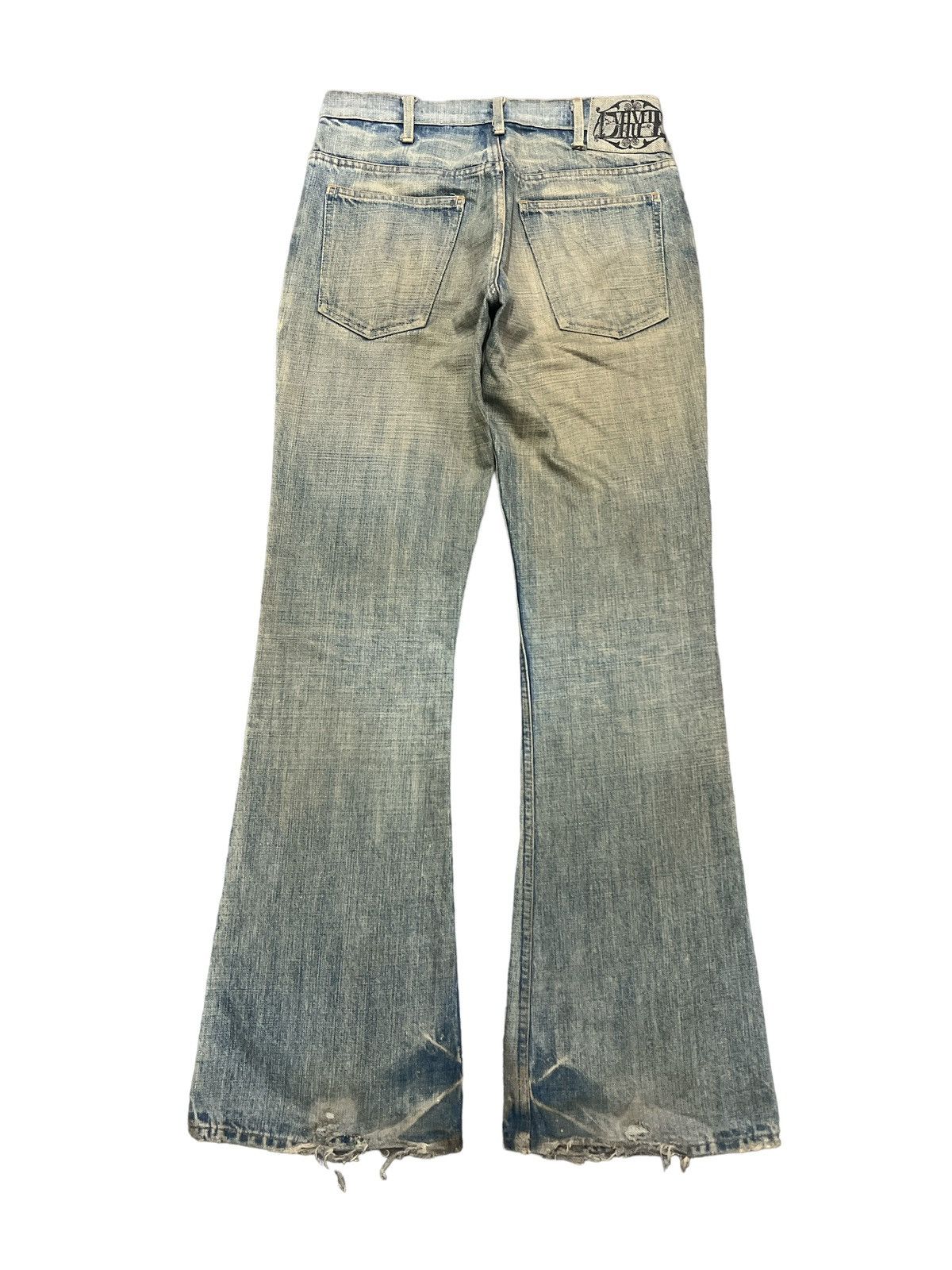 Japanese Brand × Vintage FLARED💥 VELL VET BLUE DISTRESSED DENIM PANT Size US 29 - 6 Thumbnail