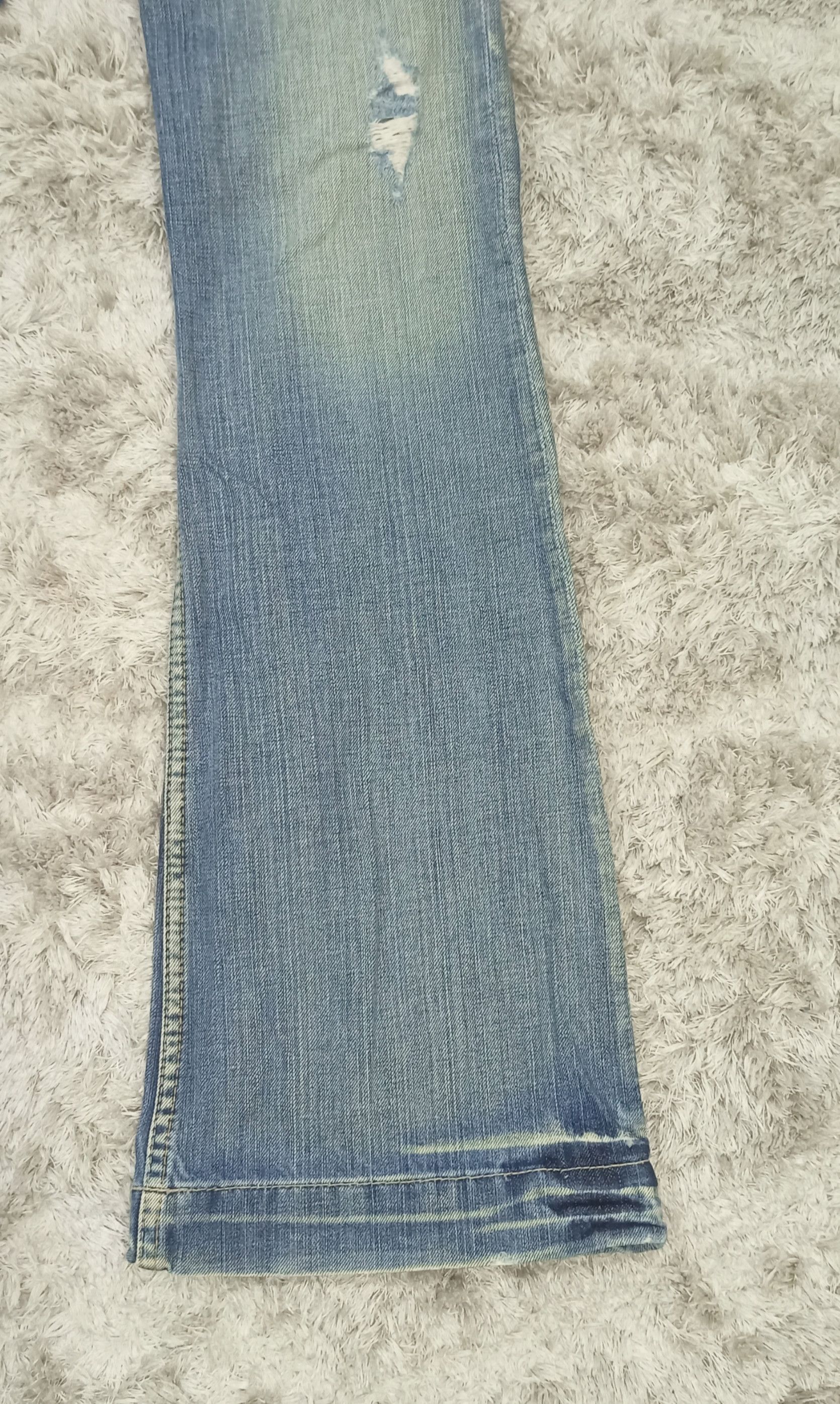 BKE Flare Jeans BKE Distress Low Rise Denim Size 26" / US 2 / IT 38 - 4 Thumbnail
