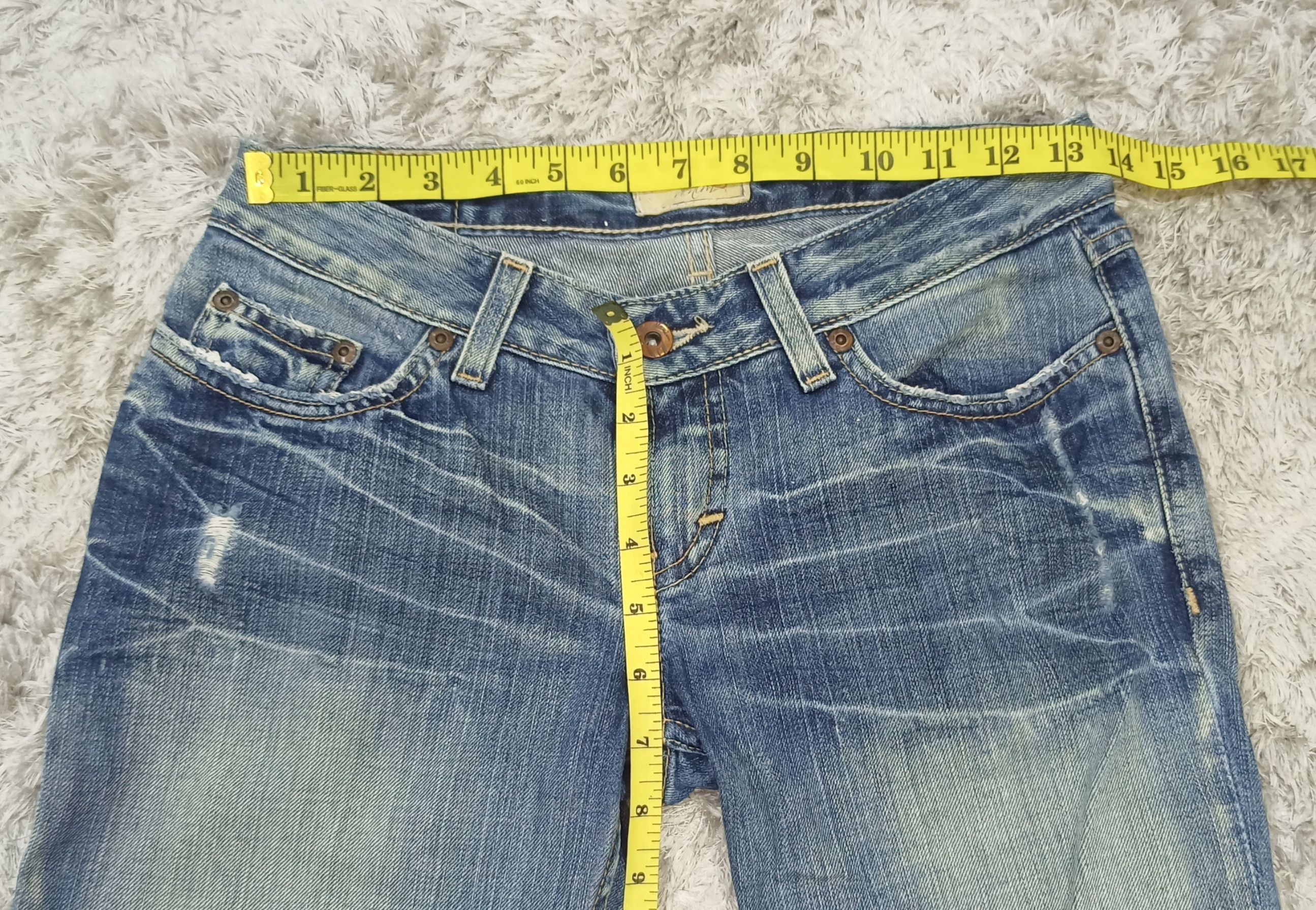 BKE Flare Jeans BKE Distress Low Rise Denim Size 26" / US 2 / IT 38 - 16 Thumbnail