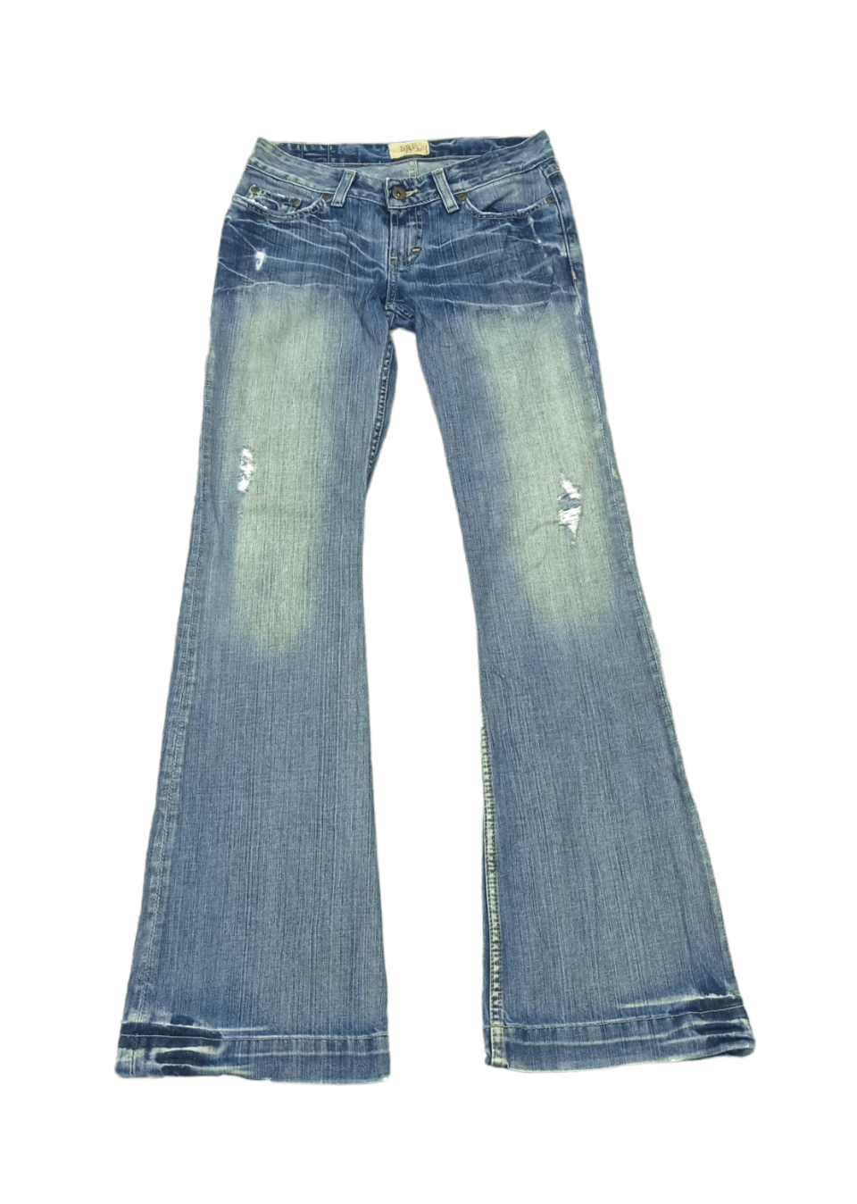 BKE Flare Jeans BKE Distress Low Rise Denim Size 26" / US 2 / IT 38 - 1 Thumbnail