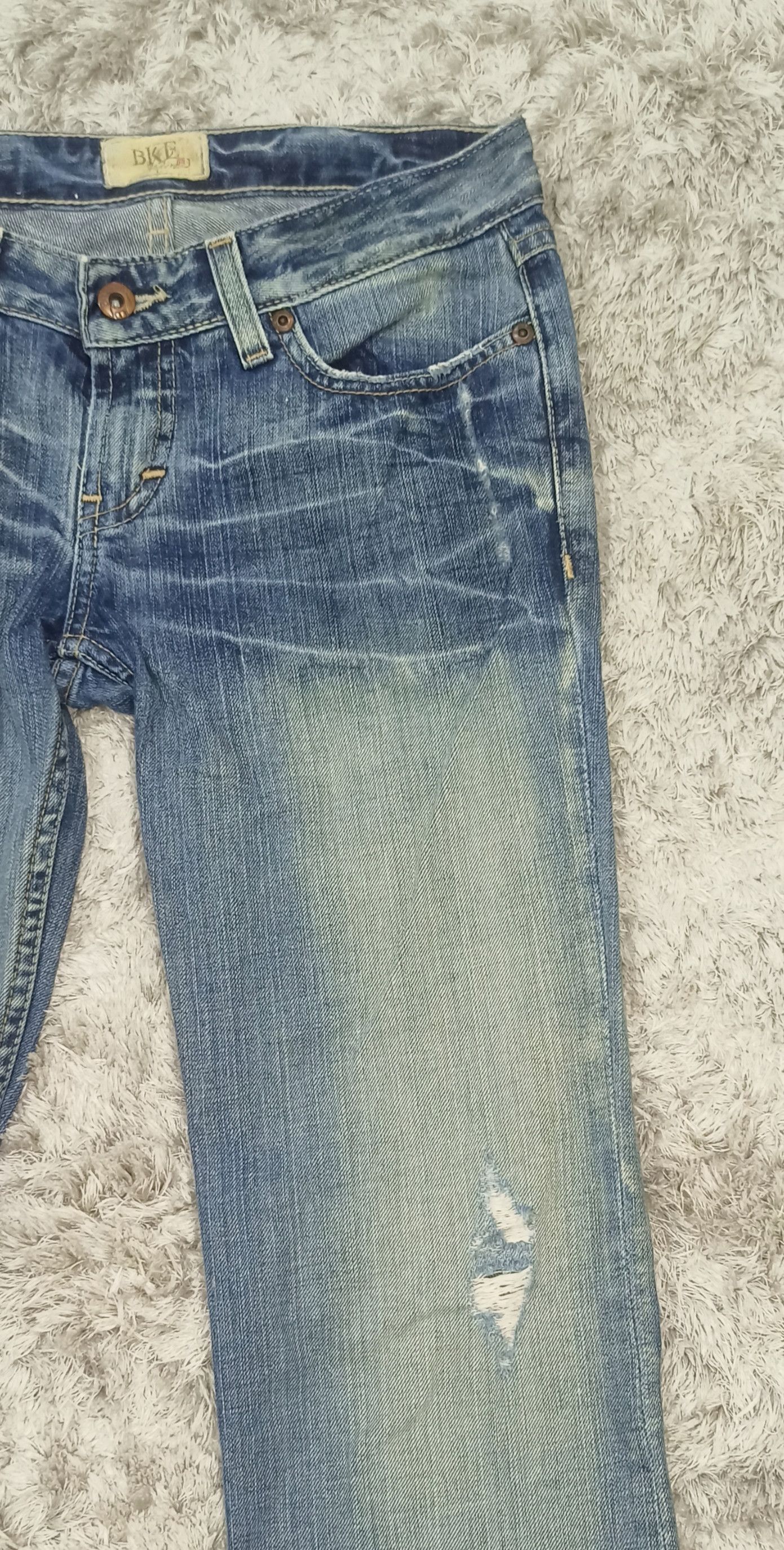 BKE Flare Jeans BKE Distress Low Rise Denim Size 26" / US 2 / IT 38 - 3 Thumbnail