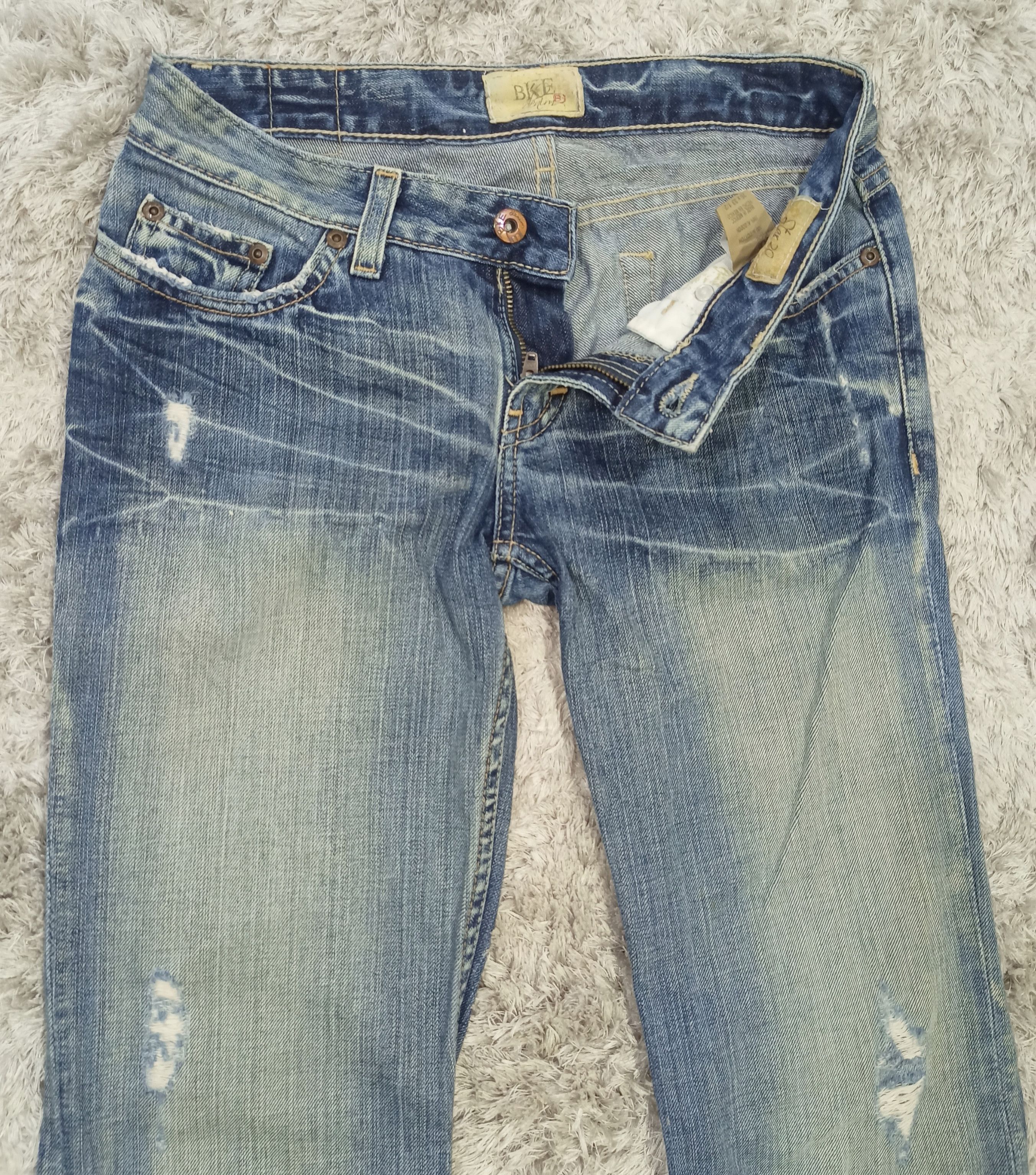 BKE Flare Jeans BKE Distress Low Rise Denim Size 26" / US 2 / IT 38 - 8 Thumbnail