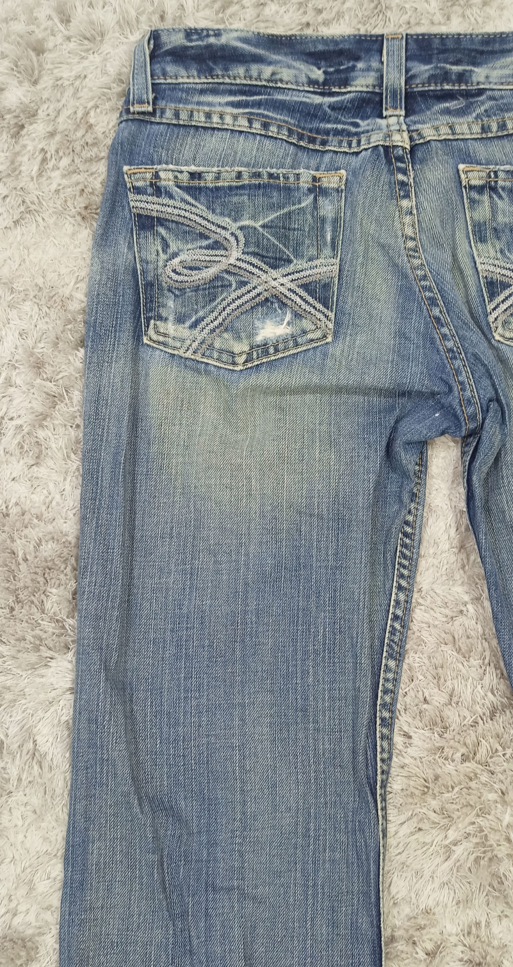 BKE Flare Jeans BKE Distress Low Rise Denim Size 26" / US 2 / IT 38 - 12 Thumbnail