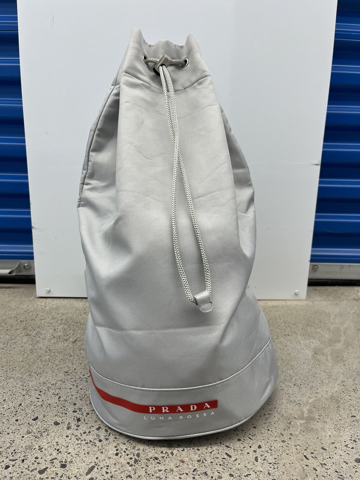 PRADA LUNA ROSSA ミニボストンバッグ グレー PRADA LUNA ROSSA ミニボストンバッグ グレー 希少PRADA LUNA ROSSA