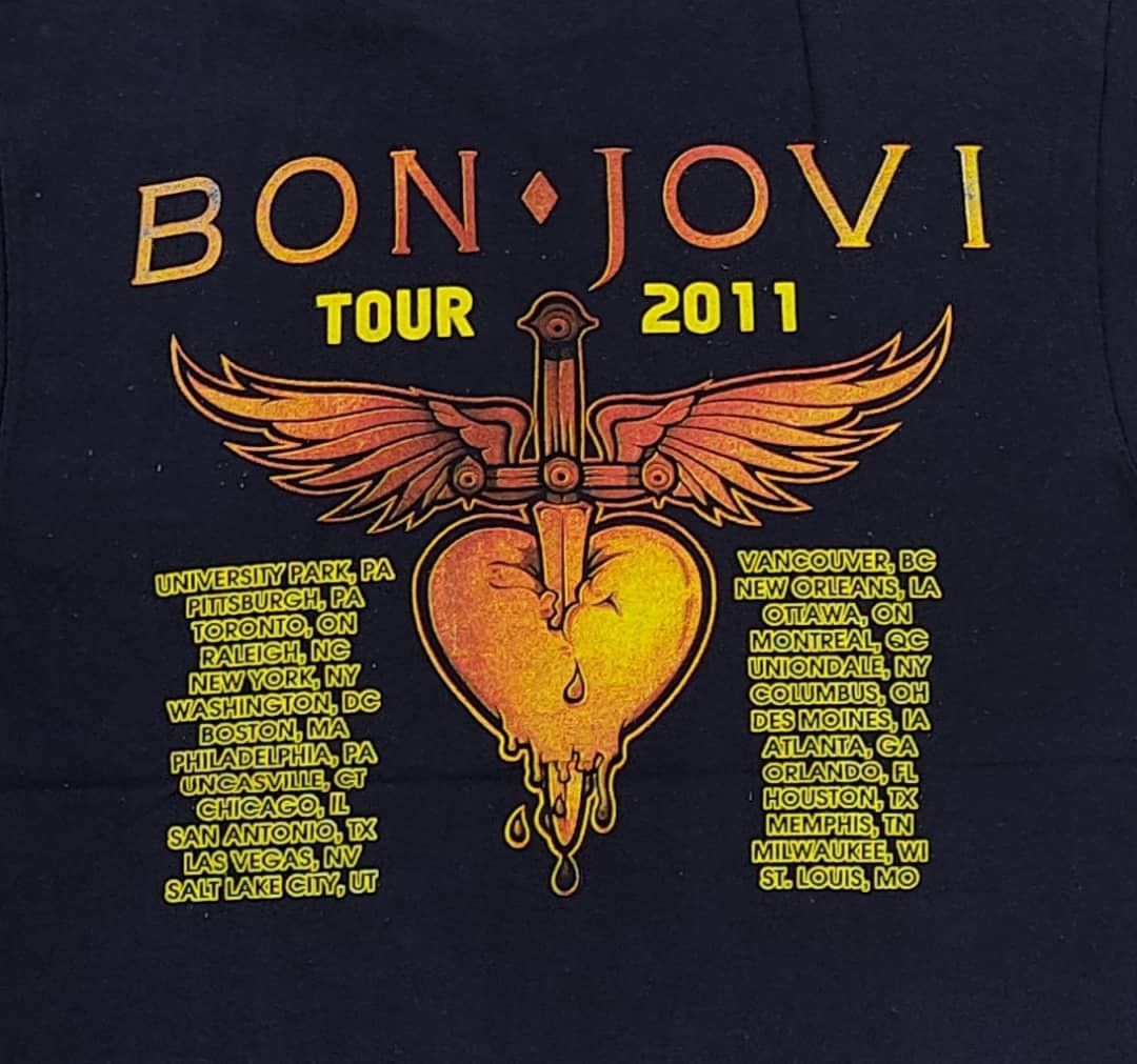 Band Tees × Bon Jovi × Vintage vintage tee B3 Bon Jovi Size US M / EU 48-50 / 2 - 4 Thumbnail
