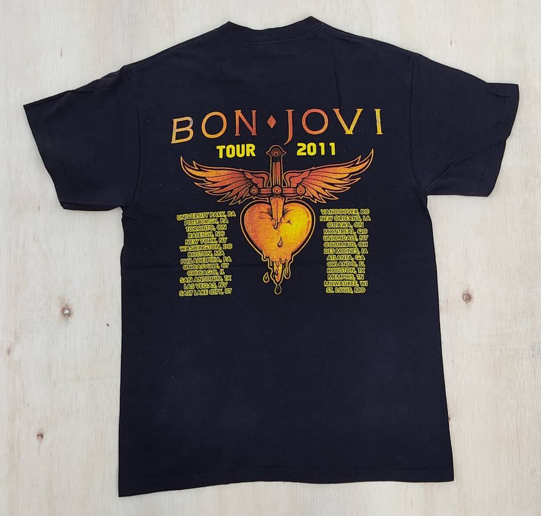Band Tees × Bon Jovi × Vintage vintage tee B3 Bon Jovi Size US M / EU 48-50 / 2 - 3 Thumbnail