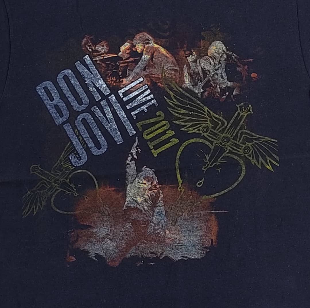 Band Tees × Bon Jovi × Vintage vintage tee B3 Bon Jovi Size US M / EU 48-50 / 2 - 2 Thumbnail