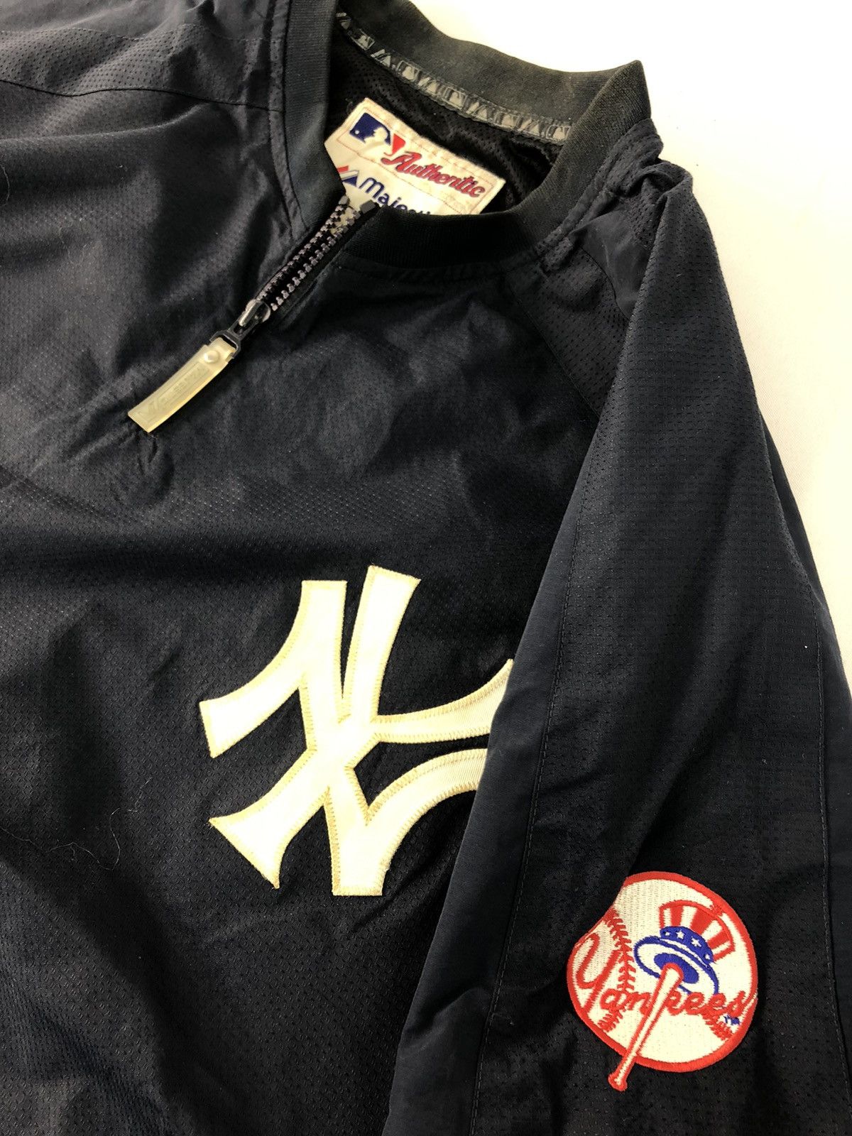 MLB × Majestic × New York Yankees Majestic MLB New York Yankees NY Bomber Half Zip Bomber Size US XXL / EU 58 / 5 - 5 Thumbnail