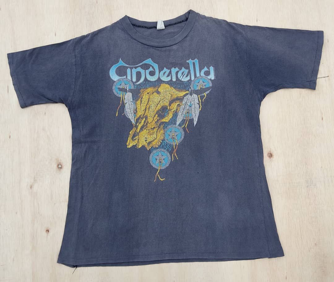 image of Band Tees x Vintage Tee Band Cinderella B3 in Black, Men's (Size Large)