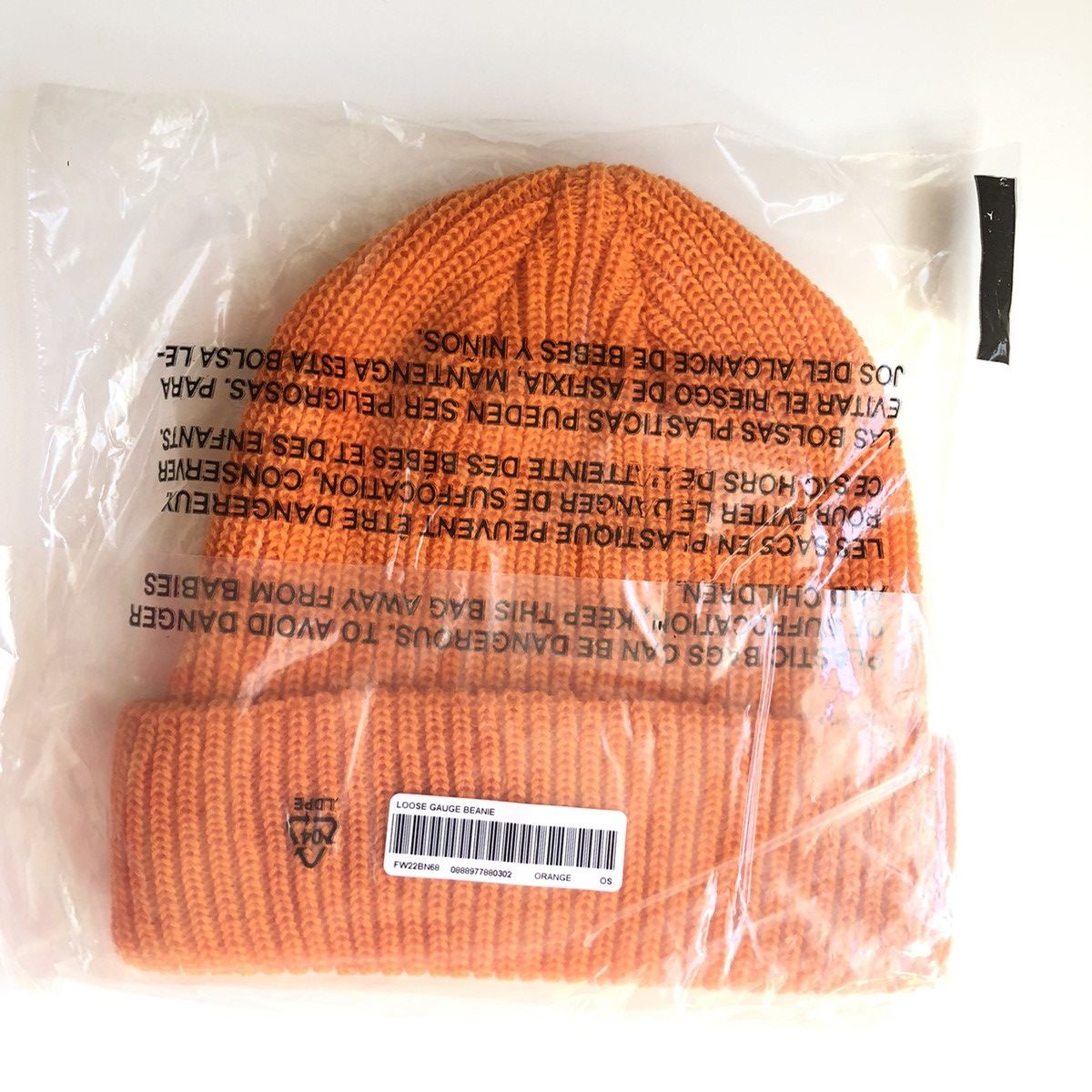 Supreme FW22 Loose Gauge Beanie ORANGE Size ONE SIZE - 2 Thumbnail
