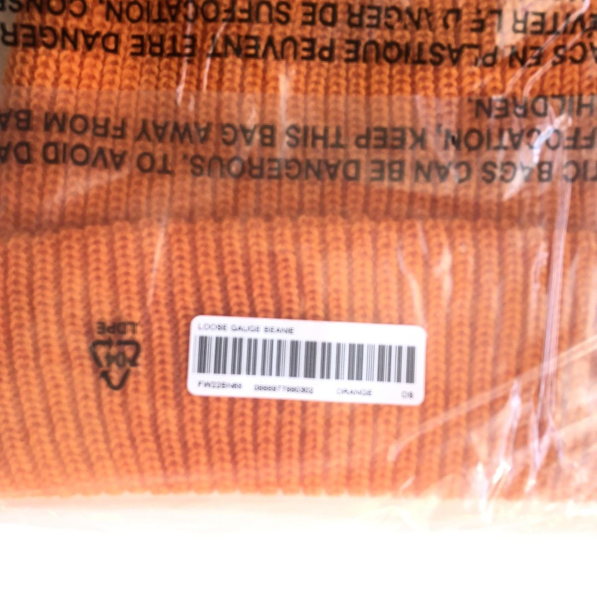 Supreme FW22 Loose Gauge Beanie ORANGE Size ONE SIZE - 3 Thumbnail
