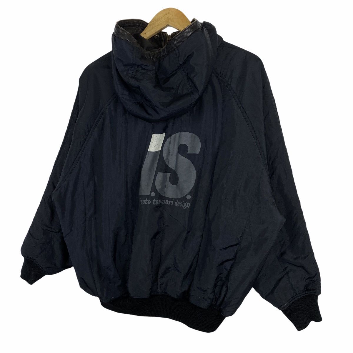 ジャケット・アウター ISSEY MIYAKE 90's leater zip hood jacket ISSEY MIYAKE 90´s leater zip hood jacket