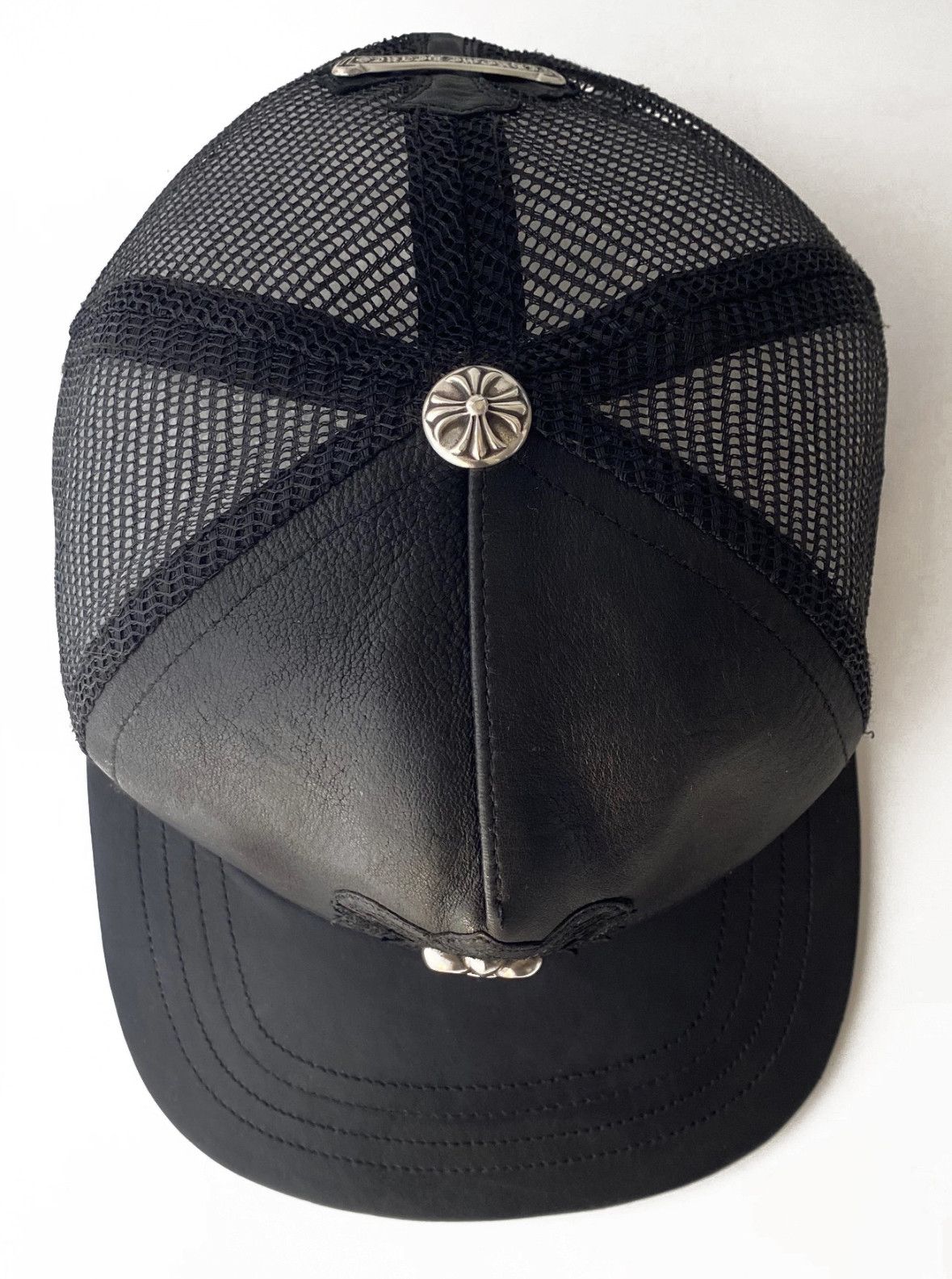Chrome Hearts CHROME HEARTS LEATHER FLEUR CAP Size ONE SIZE - 2 Thumbnail