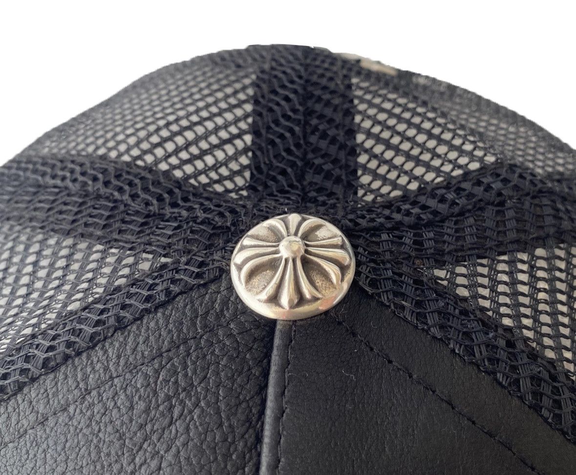 Chrome Hearts CHROME HEARTS LEATHER FLEUR CAP Size ONE SIZE - 7 Thumbnail