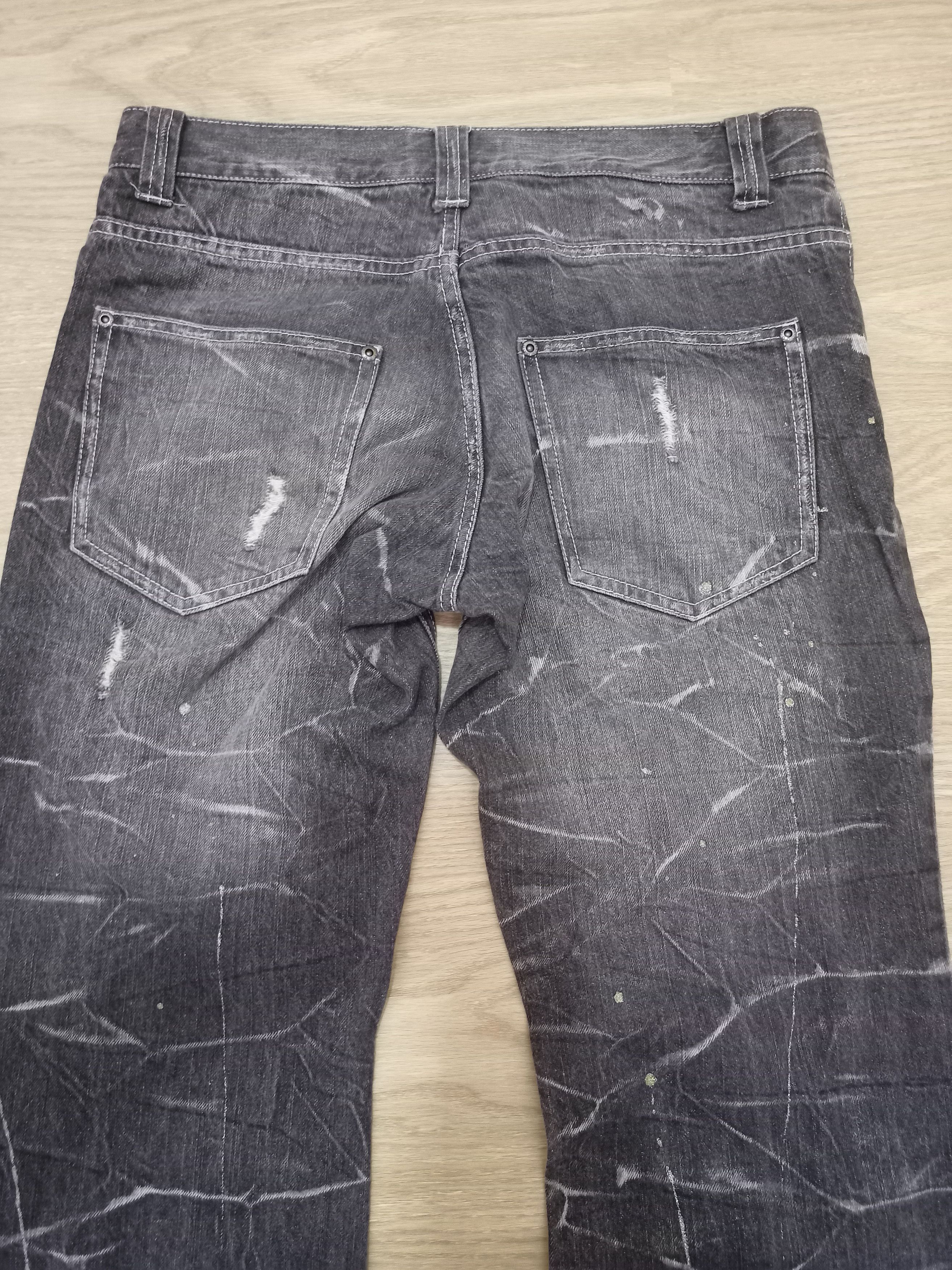 Japanese Brand Vintage Nylaus Clothing Whiskered Flare Jeans Size US 32 / EU 48 - 13 Thumbnail