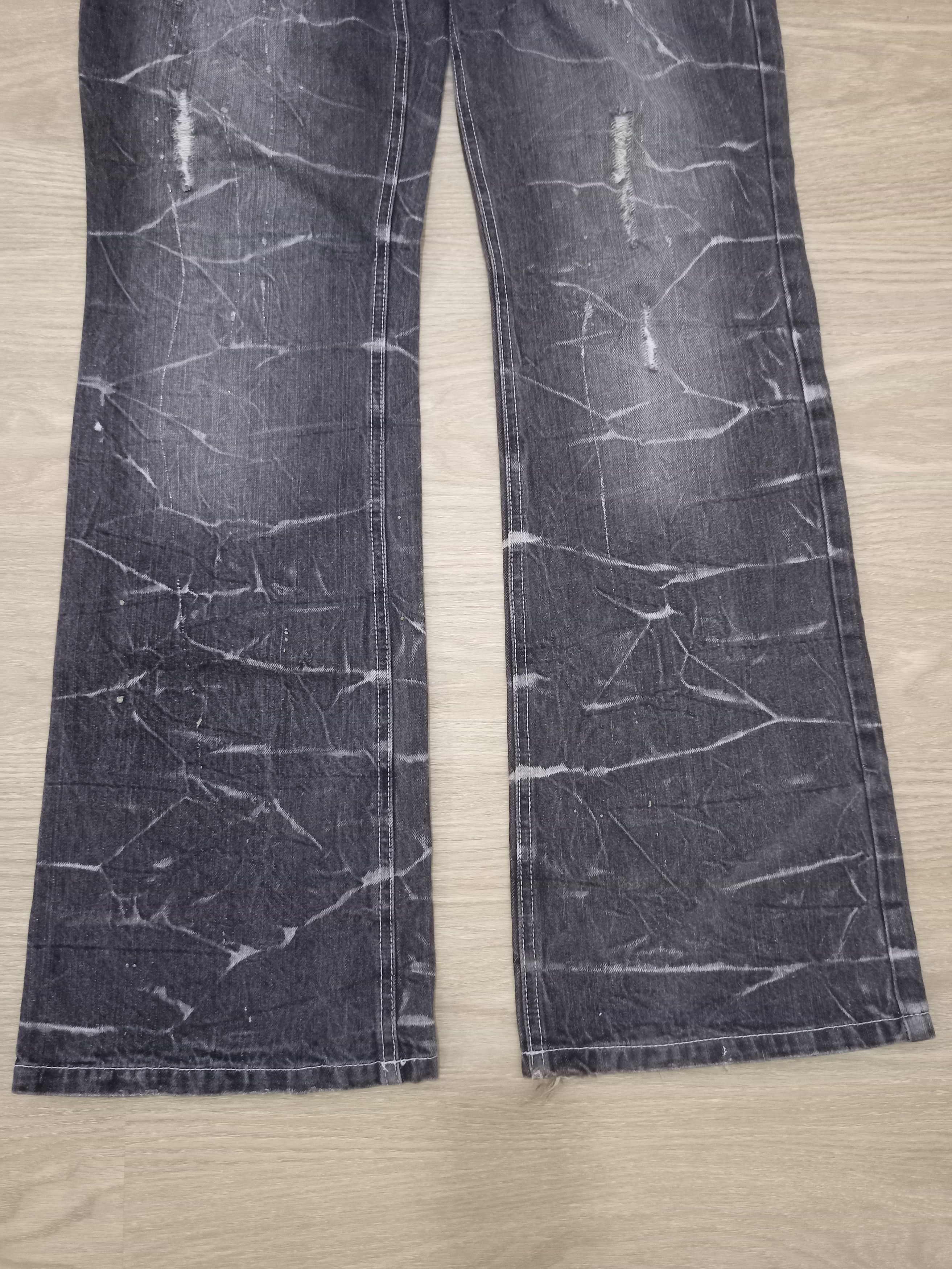 Japanese Brand Vintage Nylaus Clothing Whiskered Flare Jeans Size US 32 / EU 48 - 5 Thumbnail