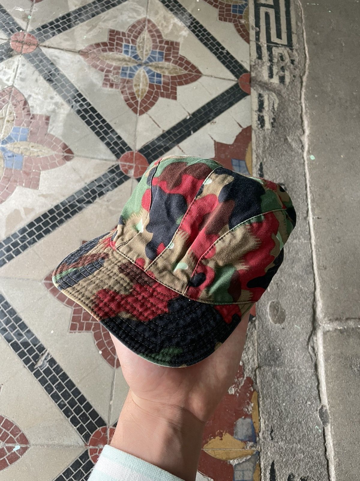 Vintage Swiss 90s Army Military Cap Size ONE SIZE - 1 Thumbnail
