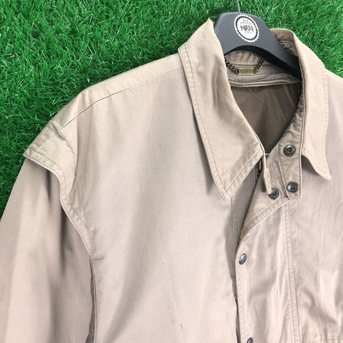 Vintage Vintage 80's Casual Work Zipper Jacket by Vesvio Size US L / EU 52-54 / 3 - 2 Thumbnail