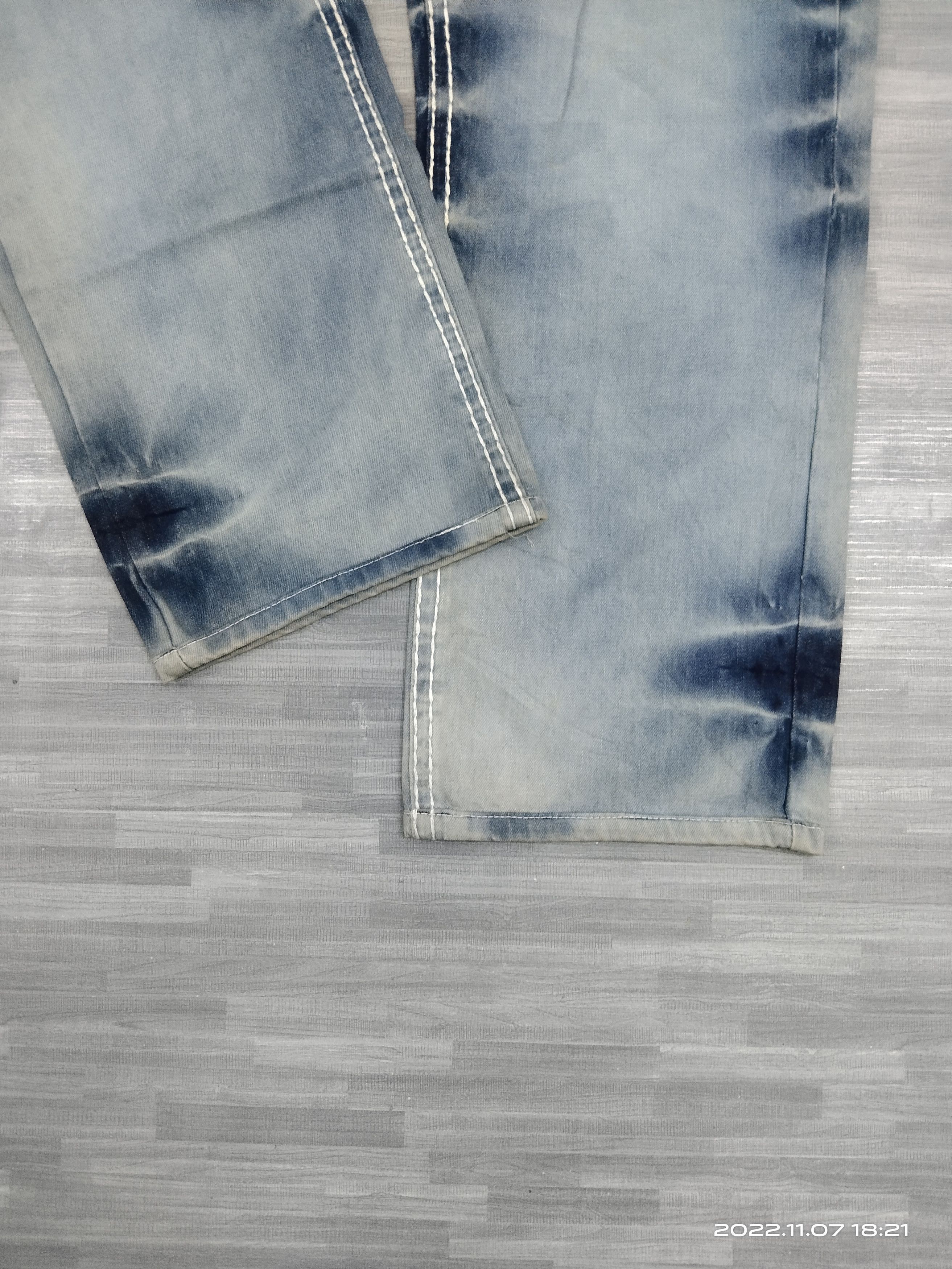 Japanese Brand ALEX MORGAN DISTRESSED BLEACH BIG SIZE DENIM PANTS Size US 40 / EU 56 - 6 Thumbnail