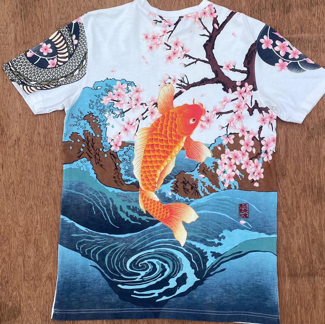Japanese Brand vintage sukajan tee D -3 Size US XL / EU 56 / 4 - 6 Thumbnail