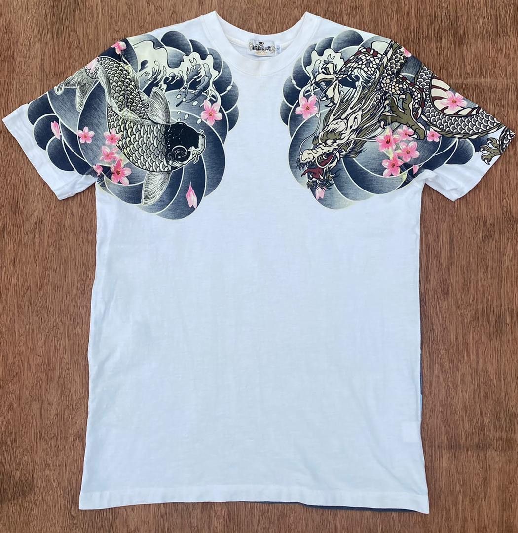 Japanese Brand vintage sukajan tee D -3 Size US XL / EU 56 / 4 - 3 Thumbnail