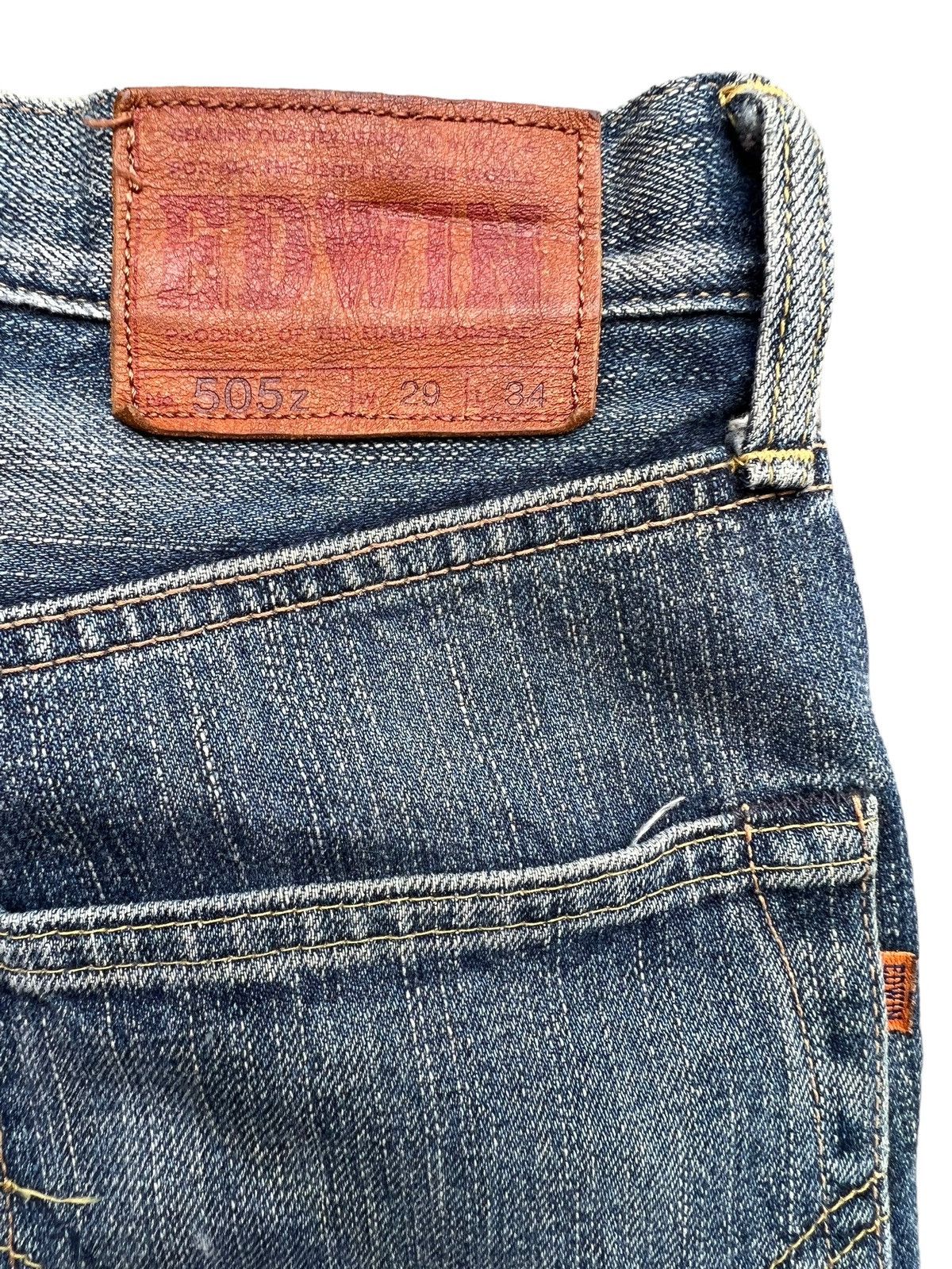 Edwin Vintage Edwin 505z Selvedge Mudwash Denim Jeans Denim 29x30 Size US 29 - 12 Thumbnail