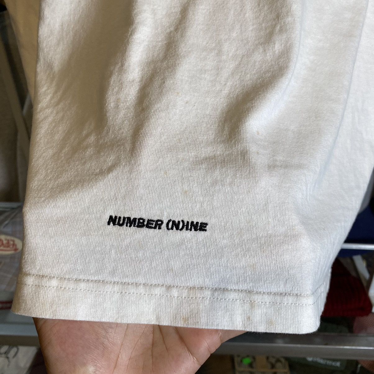 Number (N)ine Rare NUMBER (N)INE Big Spellout Tape Tee Tshirt Size US L / EU 52-54 / 3 - 7 Thumbnail