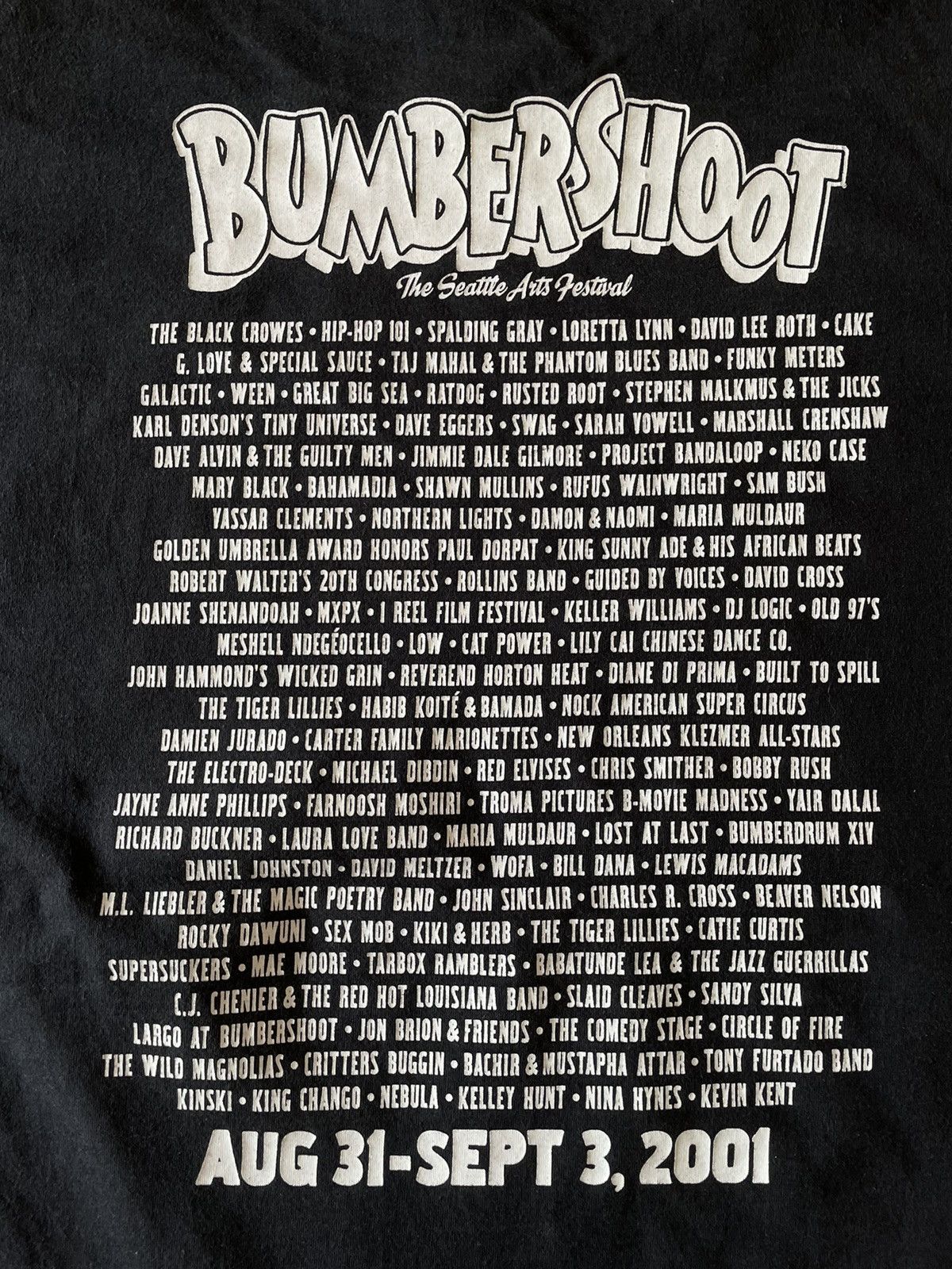 Band Tees × Japanese Brand × Vintage Vintage BUMBERSHOOT The Seattle Art Festival Size US XL / EU 56 / 4 - 4 Thumbnail