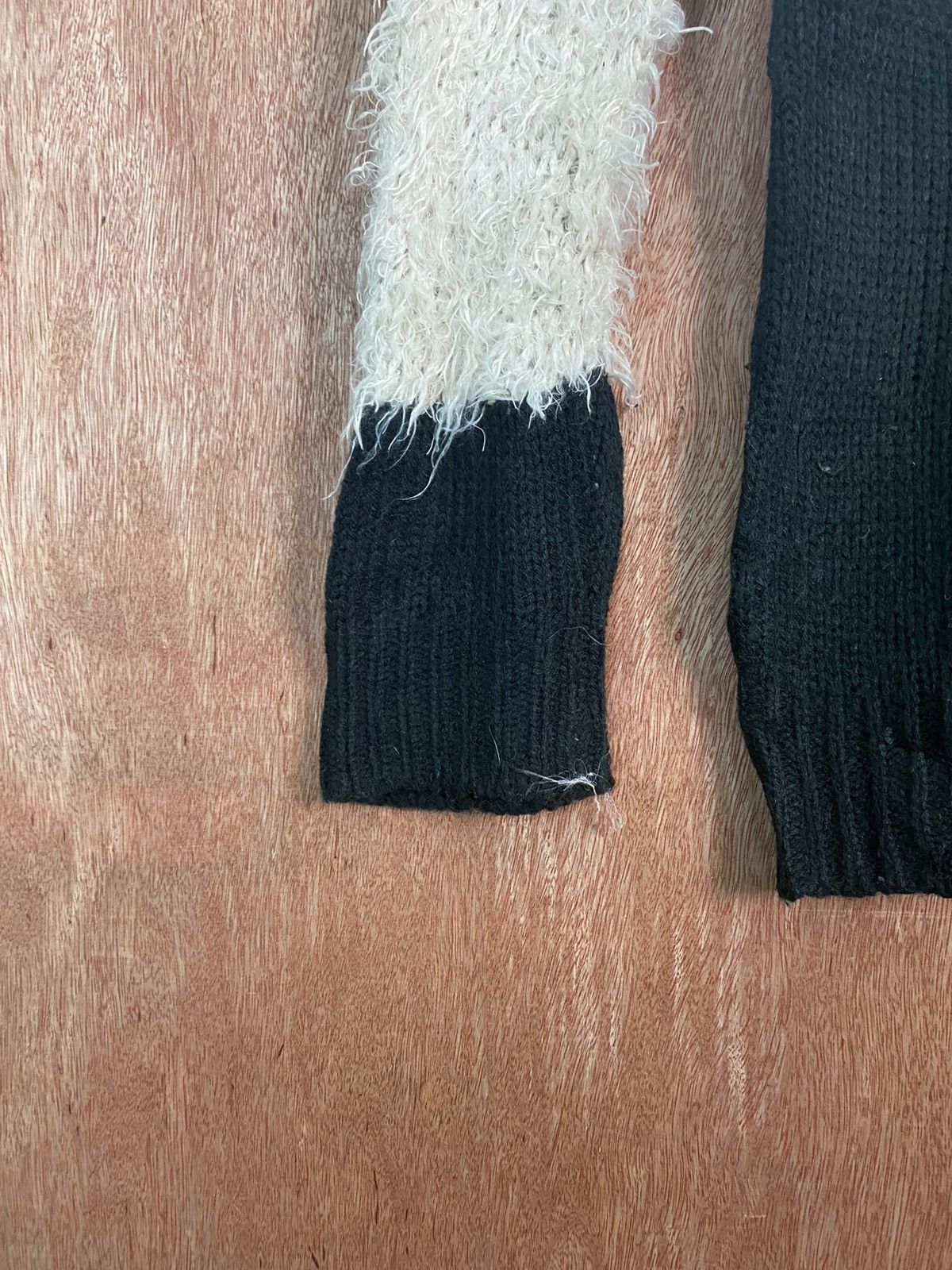 Homespun Knitwear DL Jeanasis Cream Shag Shaggy Fur Mohair Knitwear #B633 Size L / US 10 / IT 46 - 4 Thumbnail