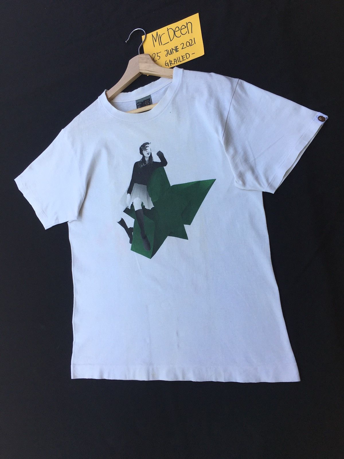 Bape Rare Bape "Bapesta Girl" Logo Tee (2003) Size US M / EU 48-50 / 2 - 5 Thumbnail