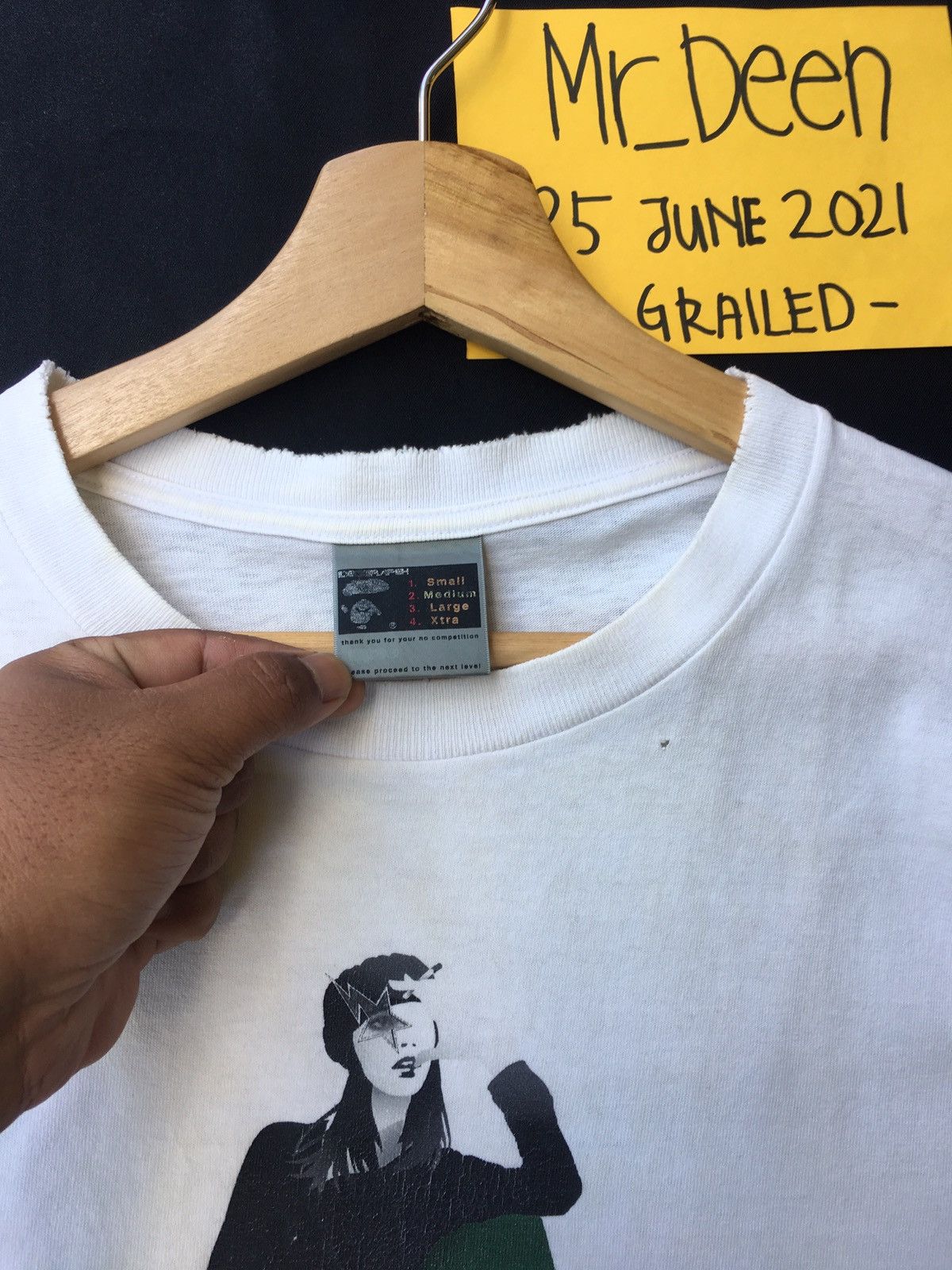 Bape Rare Bape "Bapesta Girl" Logo Tee (2003) Size US M / EU 48-50 / 2 - 9 Thumbnail