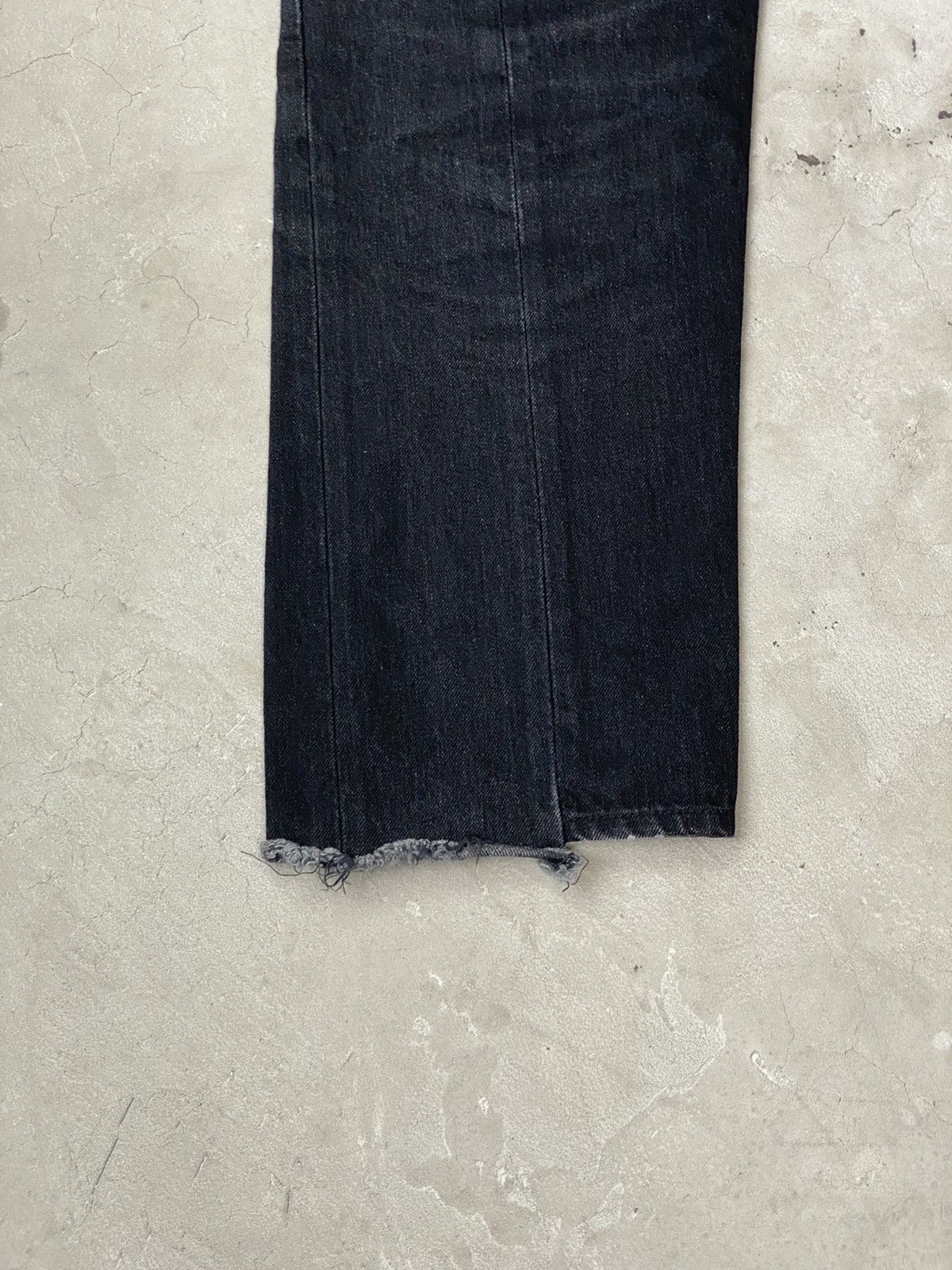 Unused Unused Split Seam Washed Black Jeans Size US 31 - 7 Thumbnail