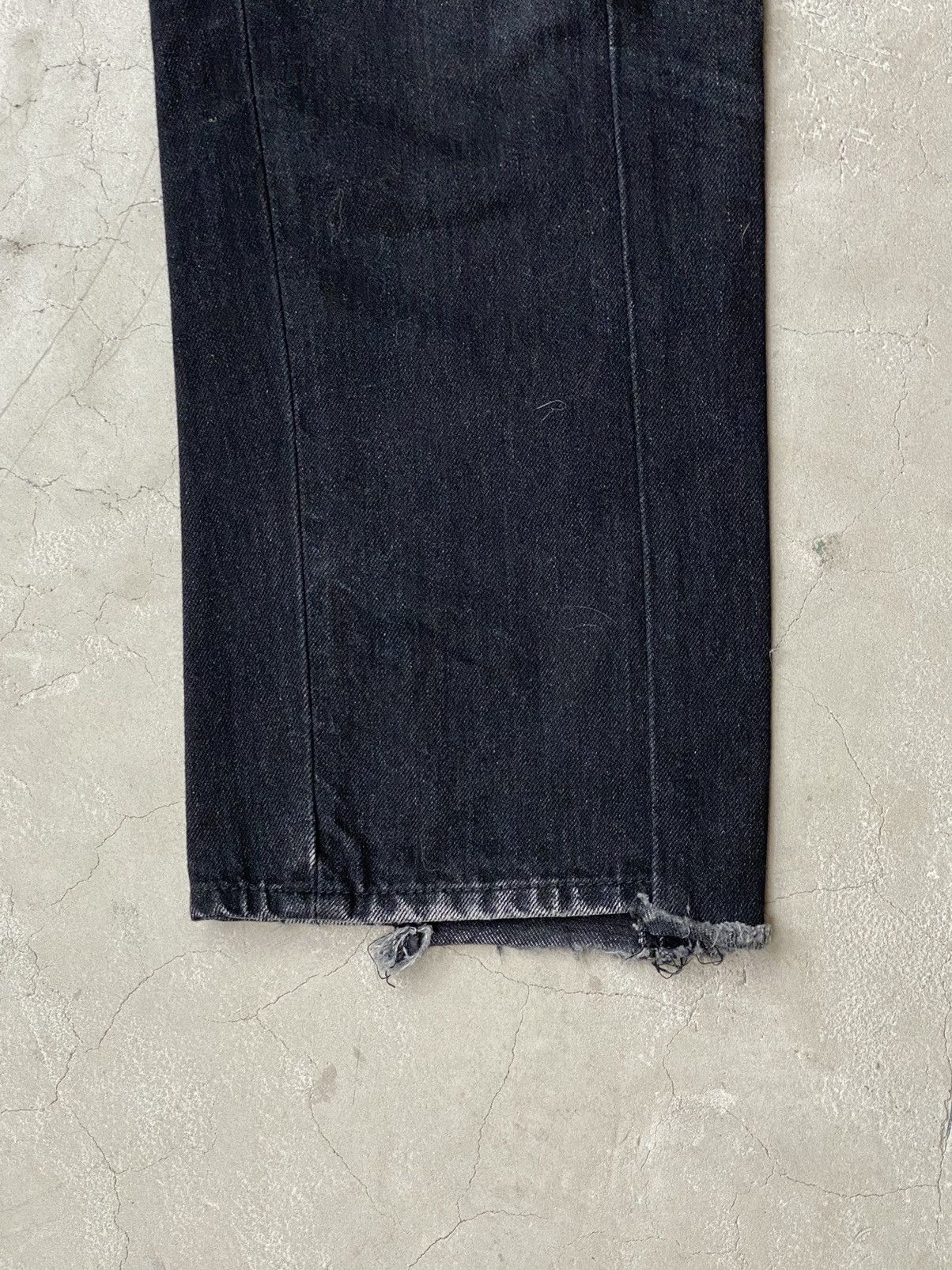 Unused Unused Split Seam Washed Black Jeans Size US 31 - 4 Thumbnail