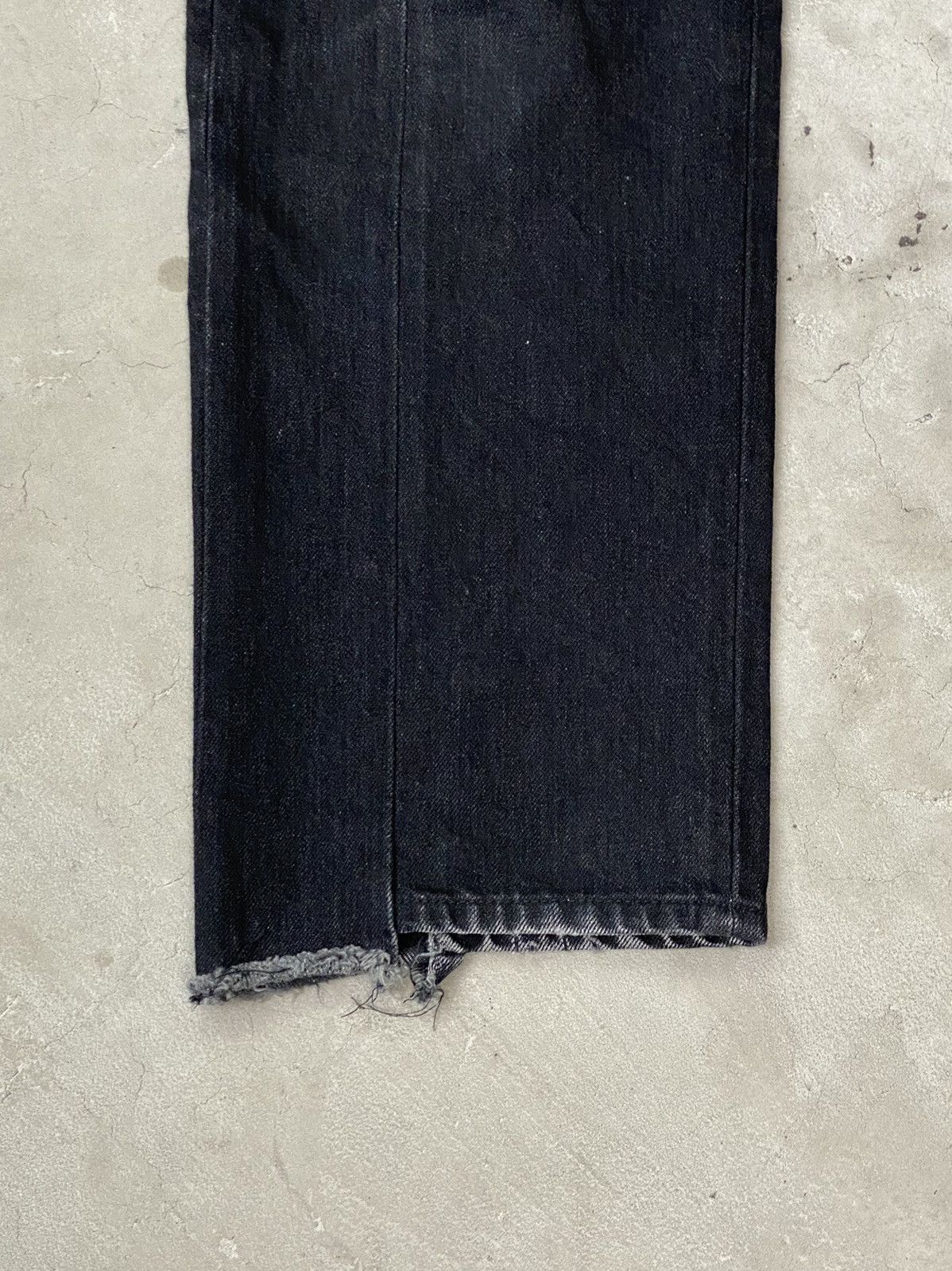 Unused Unused Split Seam Washed Black Jeans Size US 31 - 5 Thumbnail