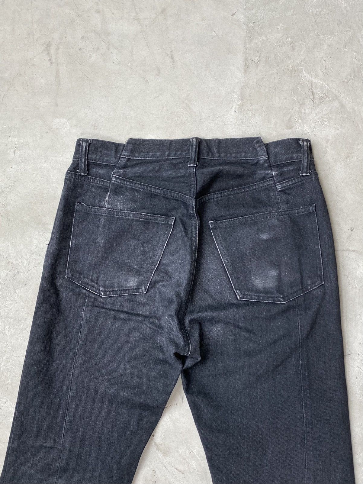 Unused Unused Split Seam Washed Black Jeans Size US 31 - 6 Thumbnail