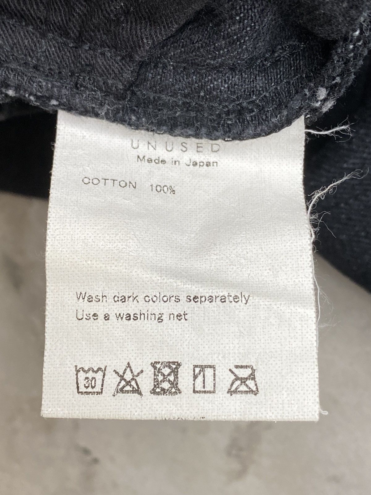 Unused Unused Split Seam Washed Black Jeans Size US 31 - 10 Thumbnail