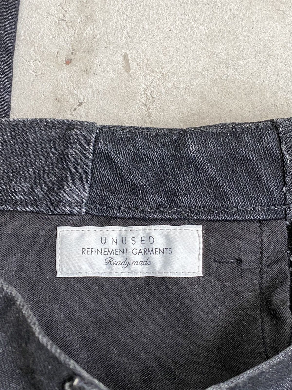Unused Unused Split Seam Washed Black Jeans Size US 31 - 8 Thumbnail
