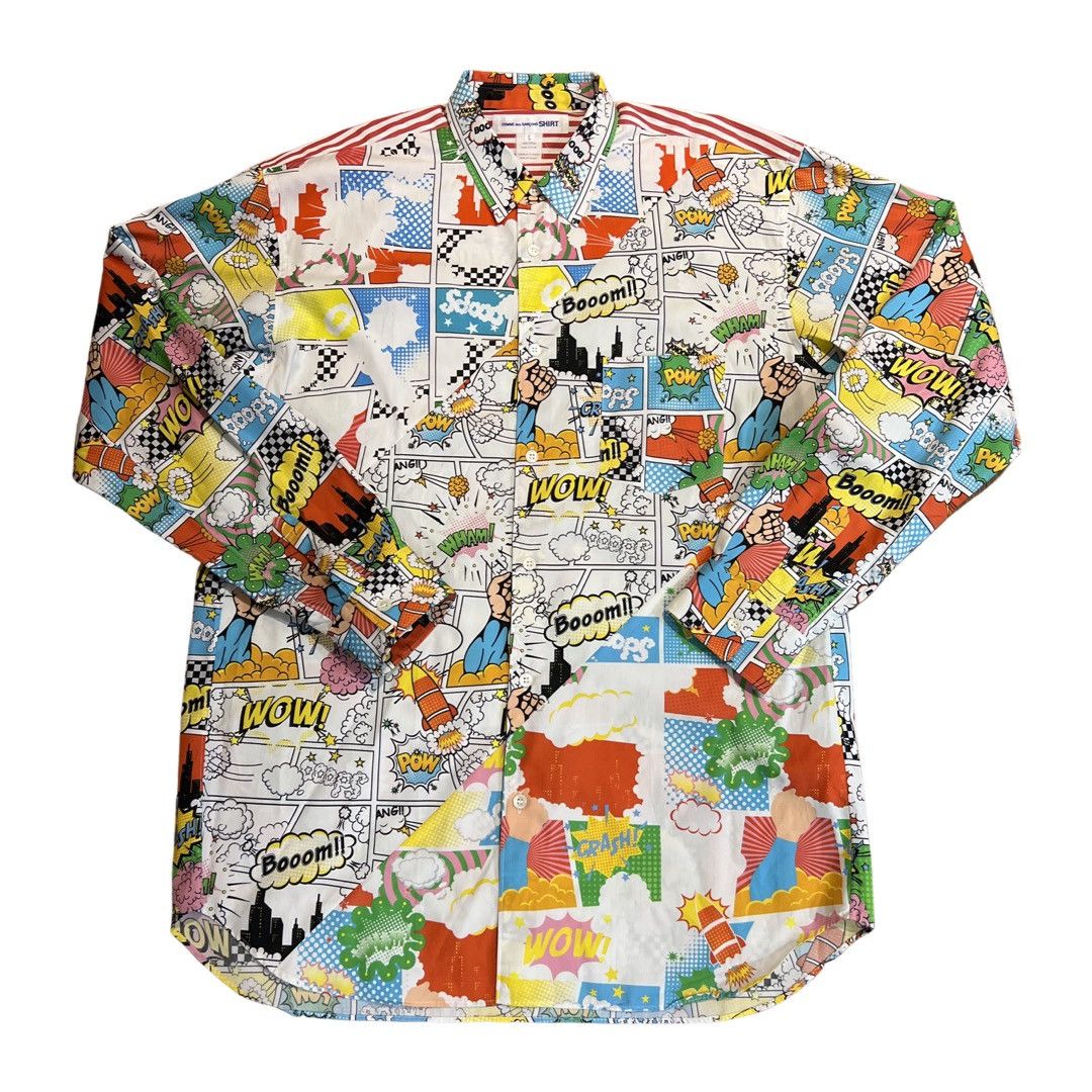 Comme des Garcons COMME DES GARCONS COMIC PRINT SHIRT Size US L / EU 52-54 / 3 - 1 Thumbnail