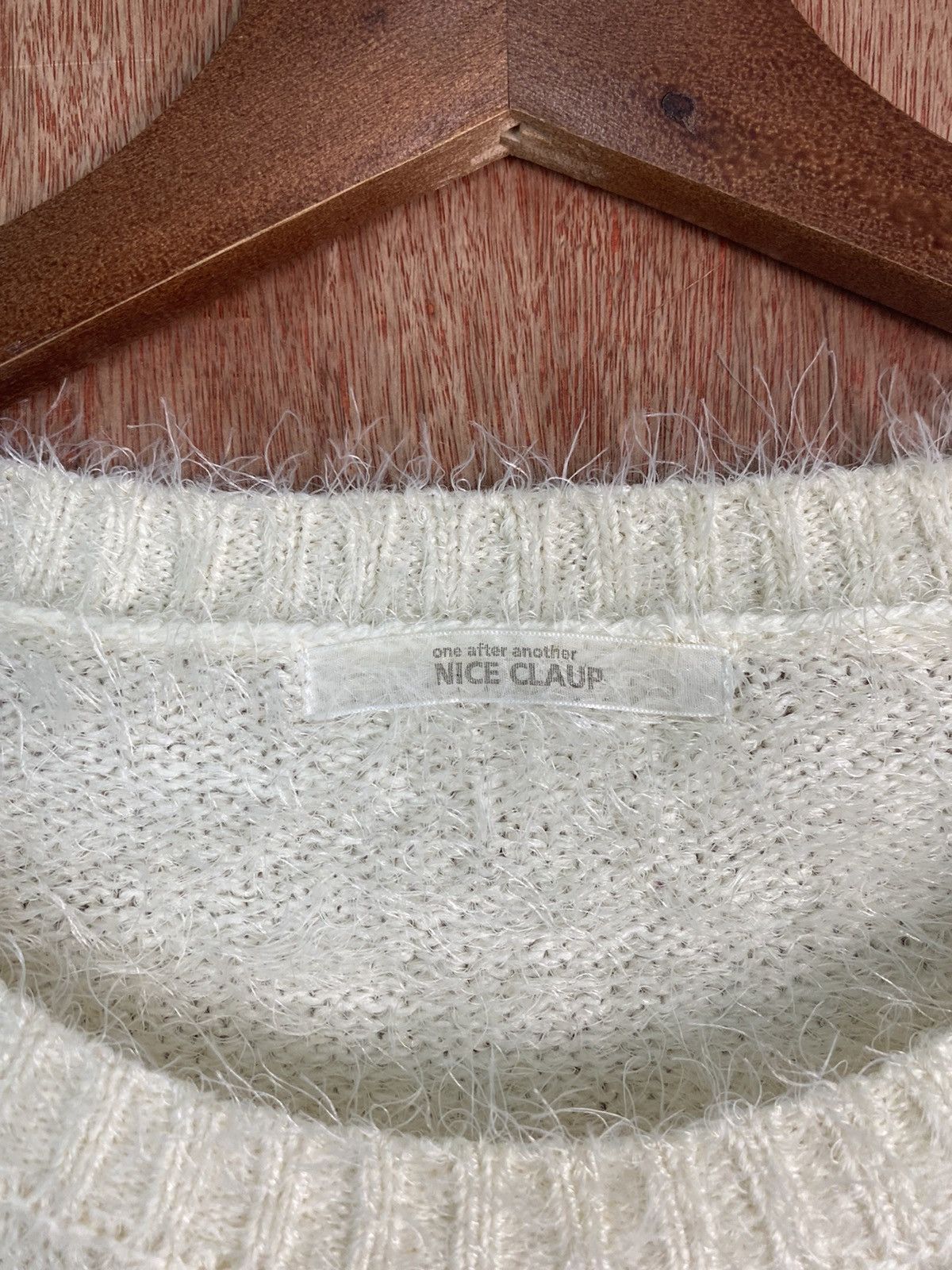 Homespun Knitwear × Japanese Brand DL Nice Claup White Shag Shaggy Fur Mohair Knitwear #B620 Size S / US 4 / IT 40 - 8 Thumbnail