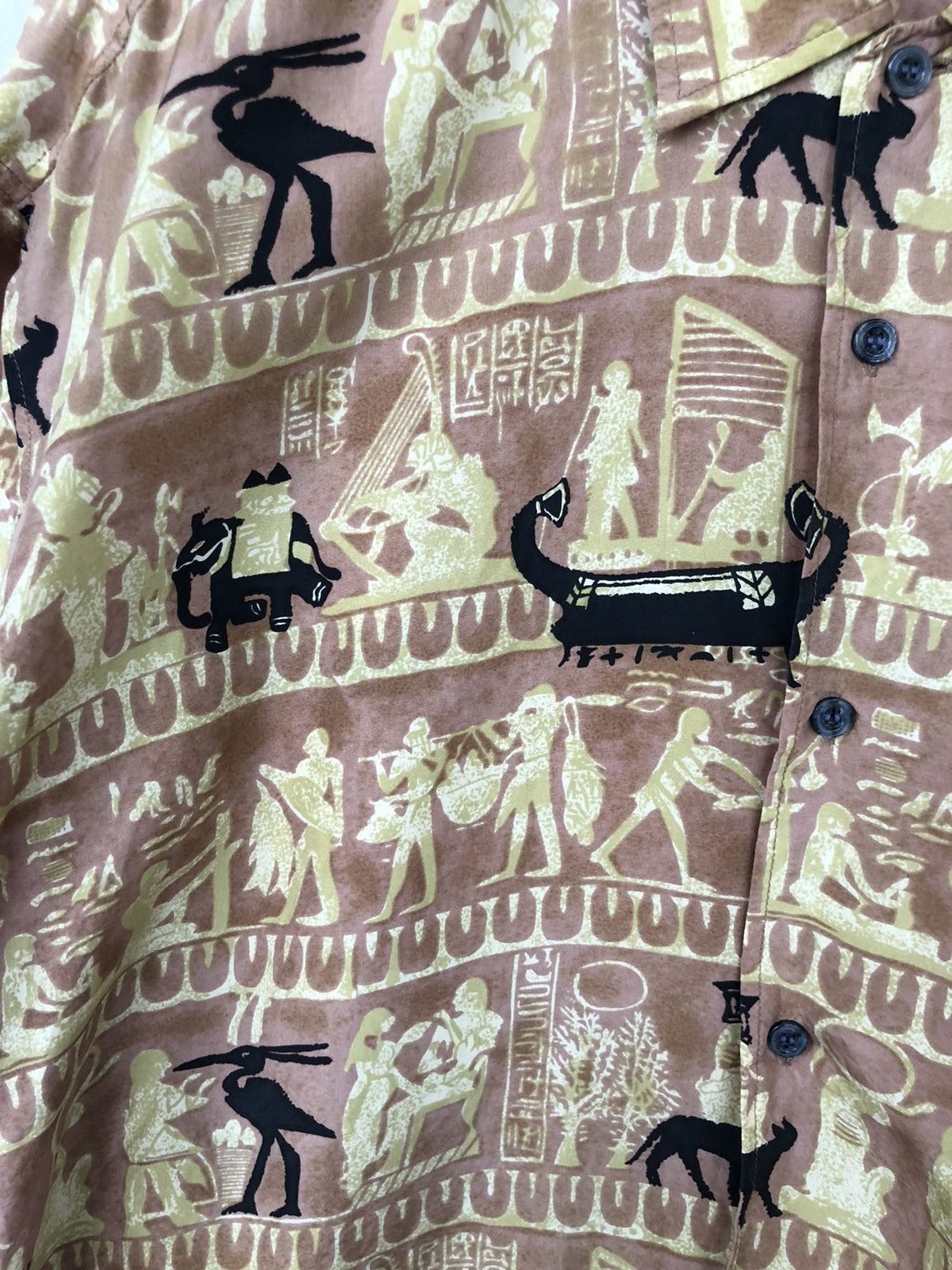 Art Comes First GRAIL💎OG Mr. JUNKO 🇯🇵 "Egypt Ancient" Silk O/S Shirt Size US L / EU 52-54 / 3 - 6 Thumbnail