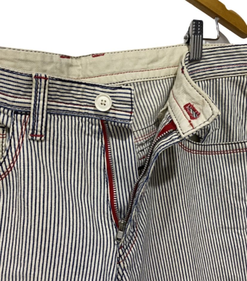 Japanese Brand × Jean Charles De Castelbajac CastelBajac Striped Jail Pants nice designer Size US 34 / EU 50 - 4 Thumbnail