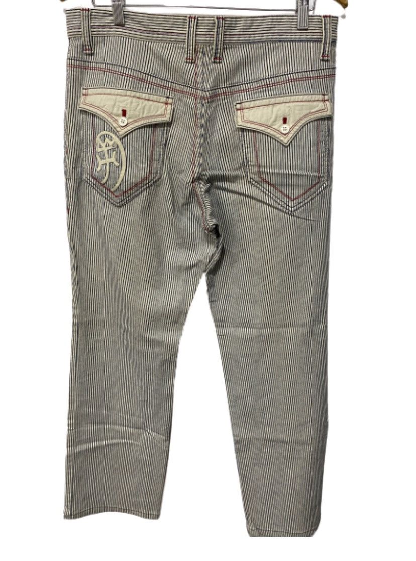 Japanese Brand × Jean Charles De Castelbajac CastelBajac Striped Jail Pants nice designer Size US 34 / EU 50 - 2 Thumbnail