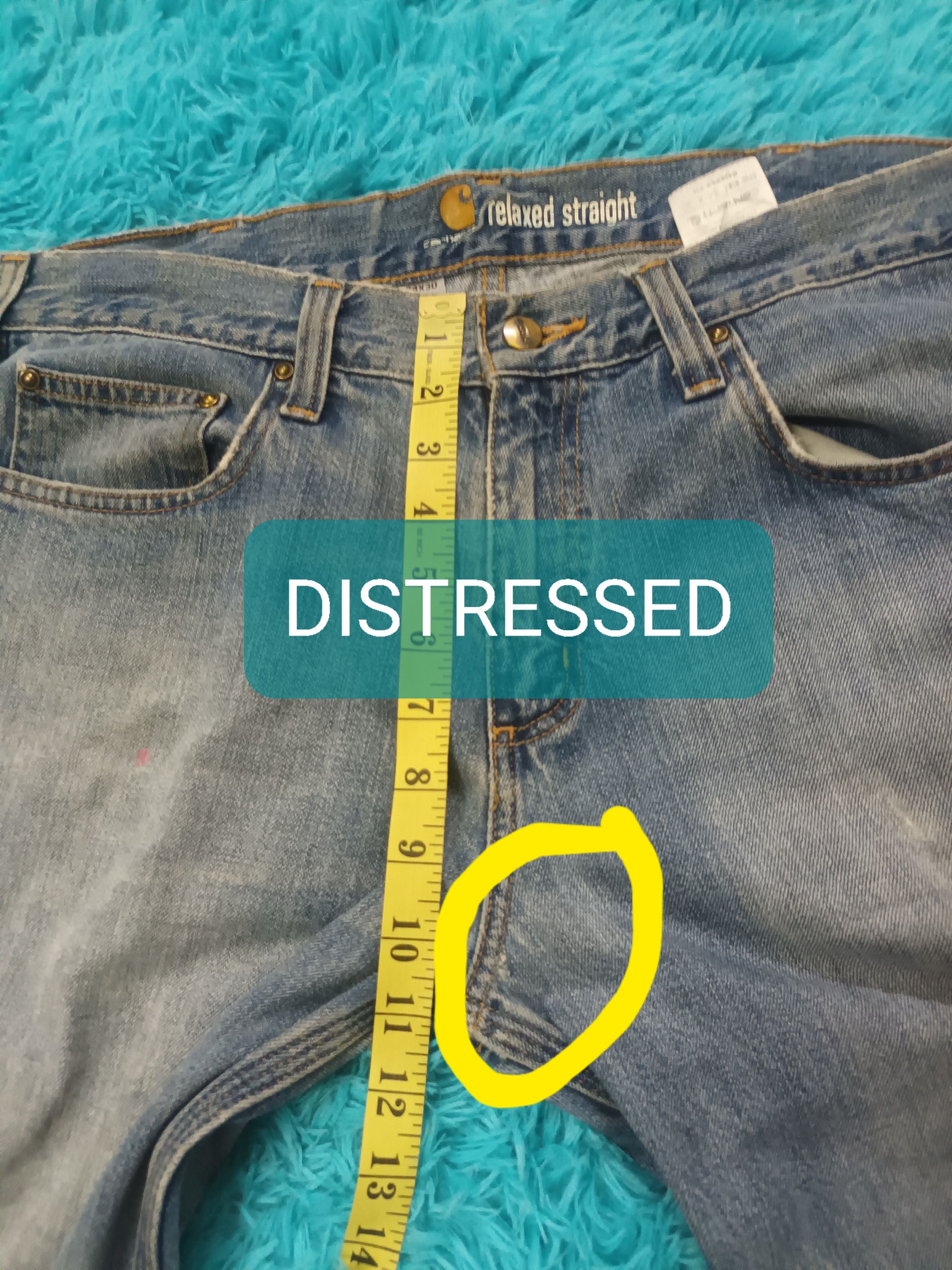 Carhartt 🔥 CARHARTT DISTRESSED DENIM PANTS 🔥 Size US 34 / EU 50 - 8 Thumbnail